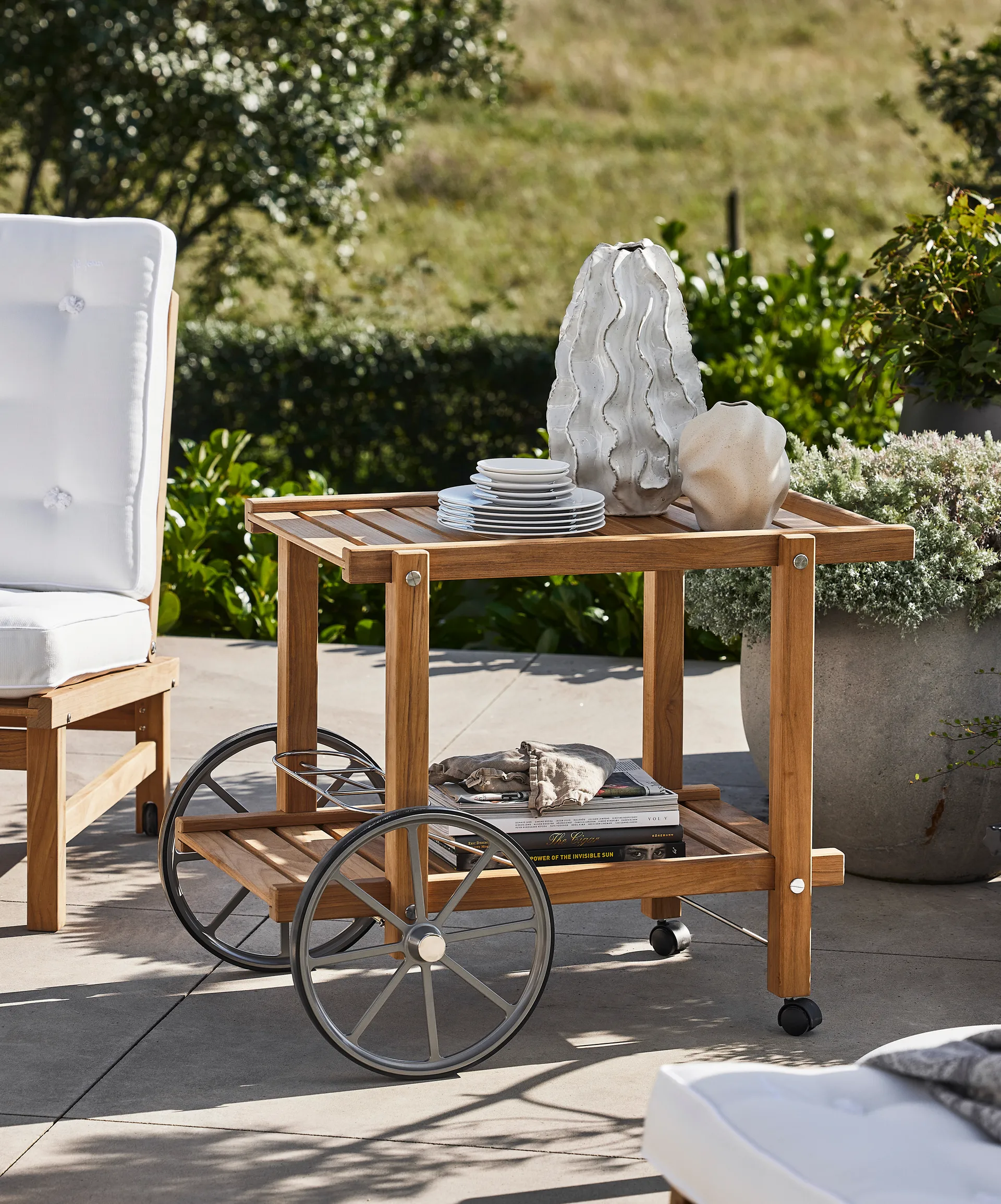 14 serving cart, Teak Fri Form