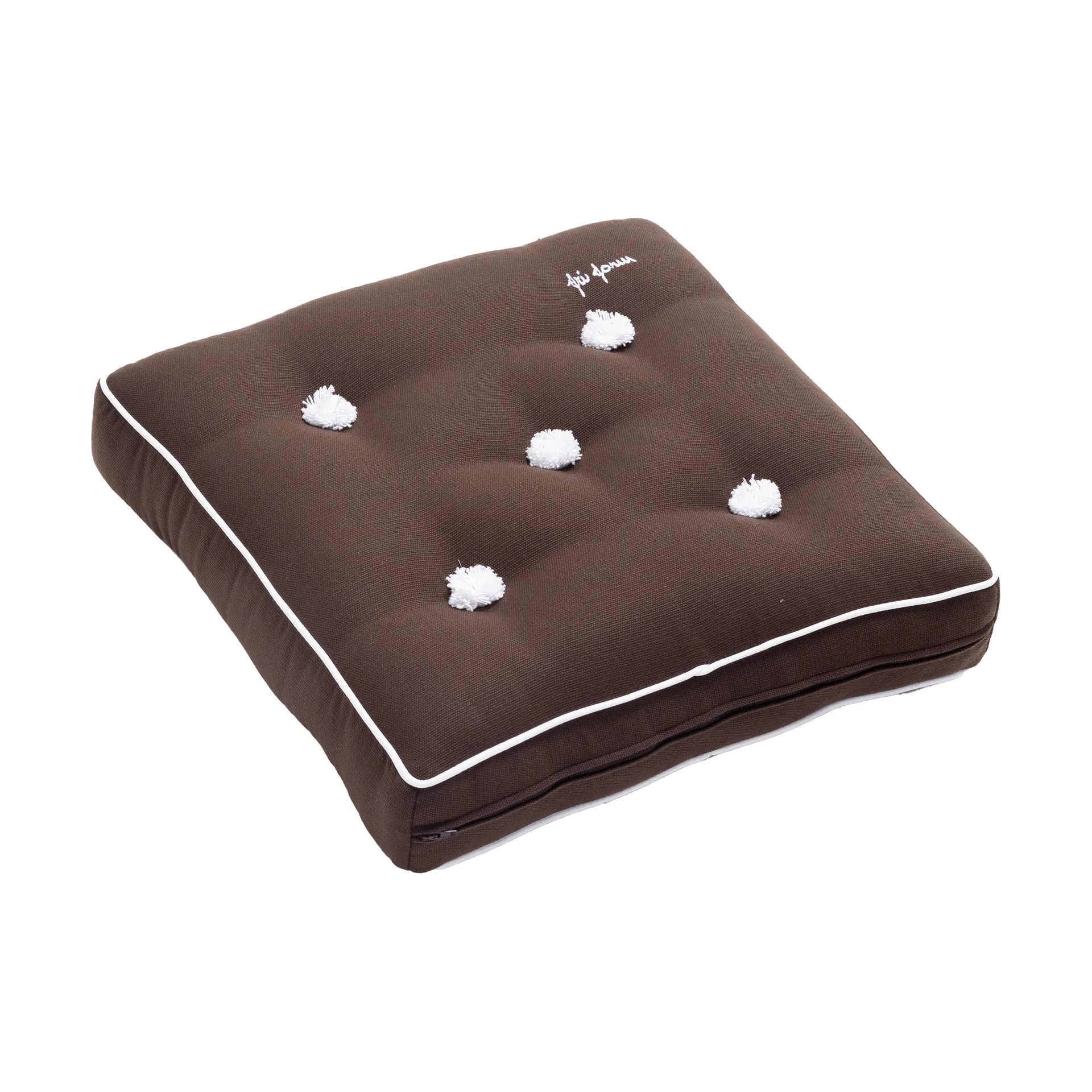 42 靠枕|靠垫, 褐色, 42x,42 cm Fri Form