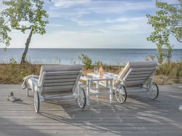 49 trolley 桌子 - 白色, 50x46 cm - Fri Form