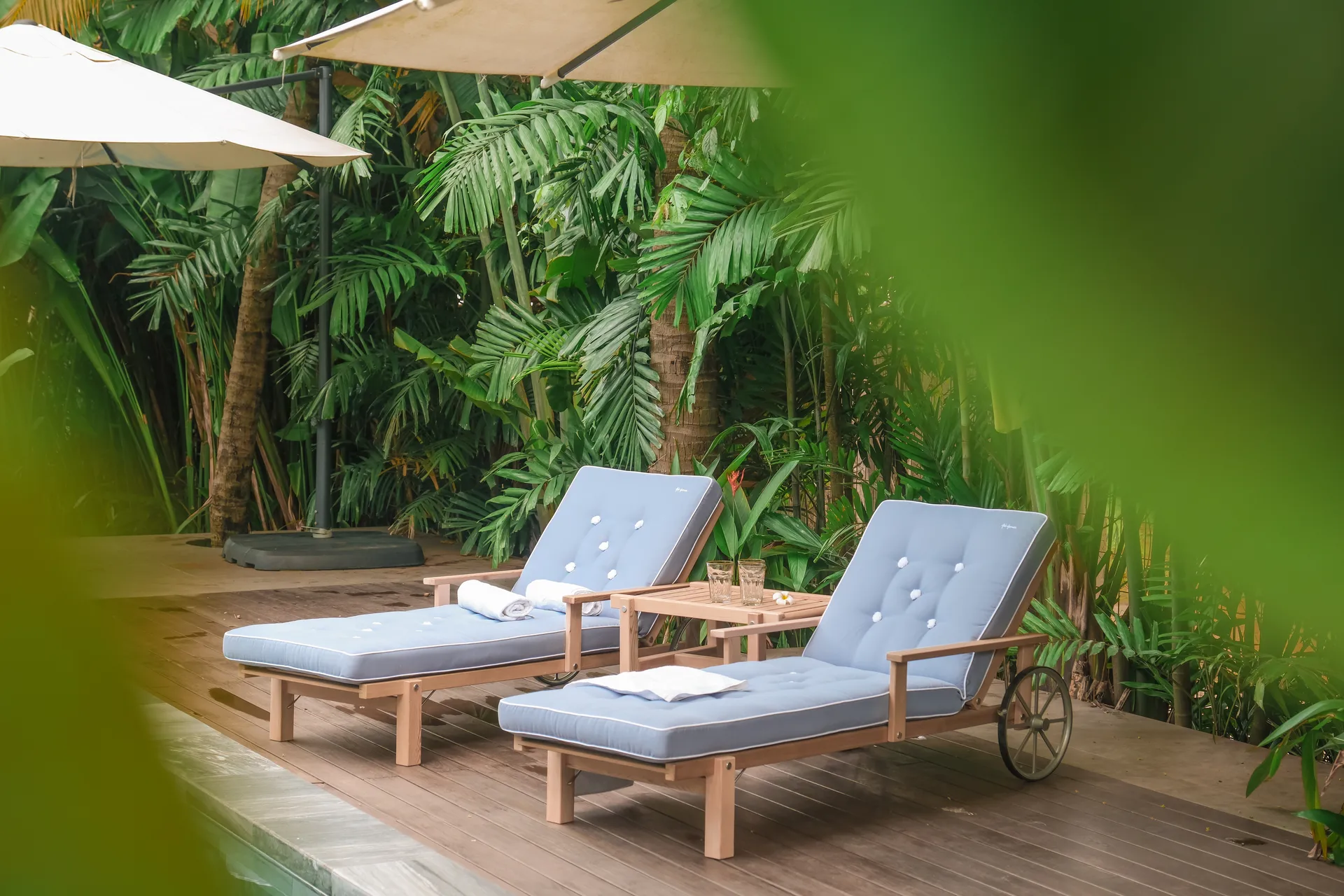 49 trolley 桌子, Redwood, 48x45 cm Fri Form