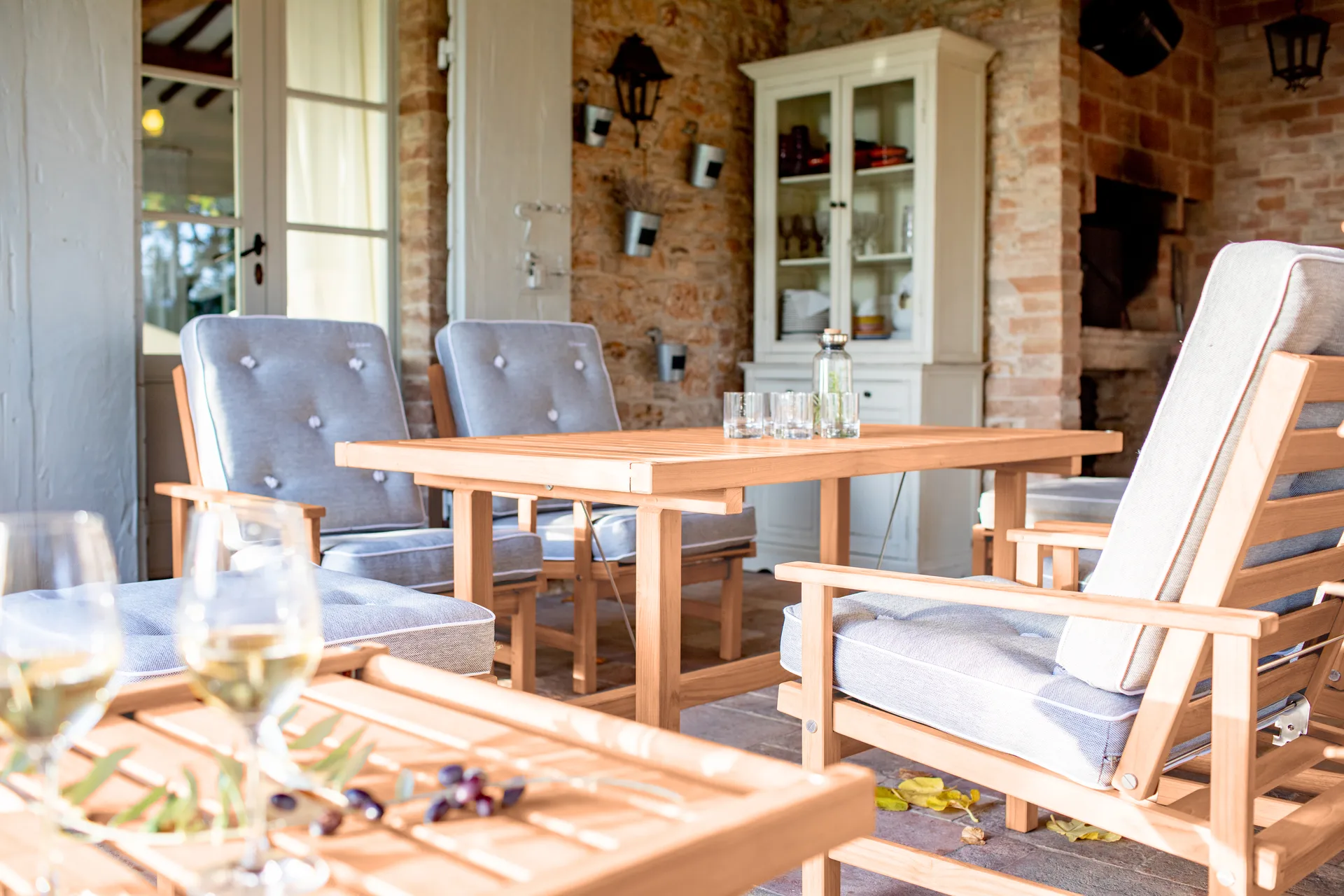 49 trolley 桌子, Redwood, 48x45 cm Fri Form