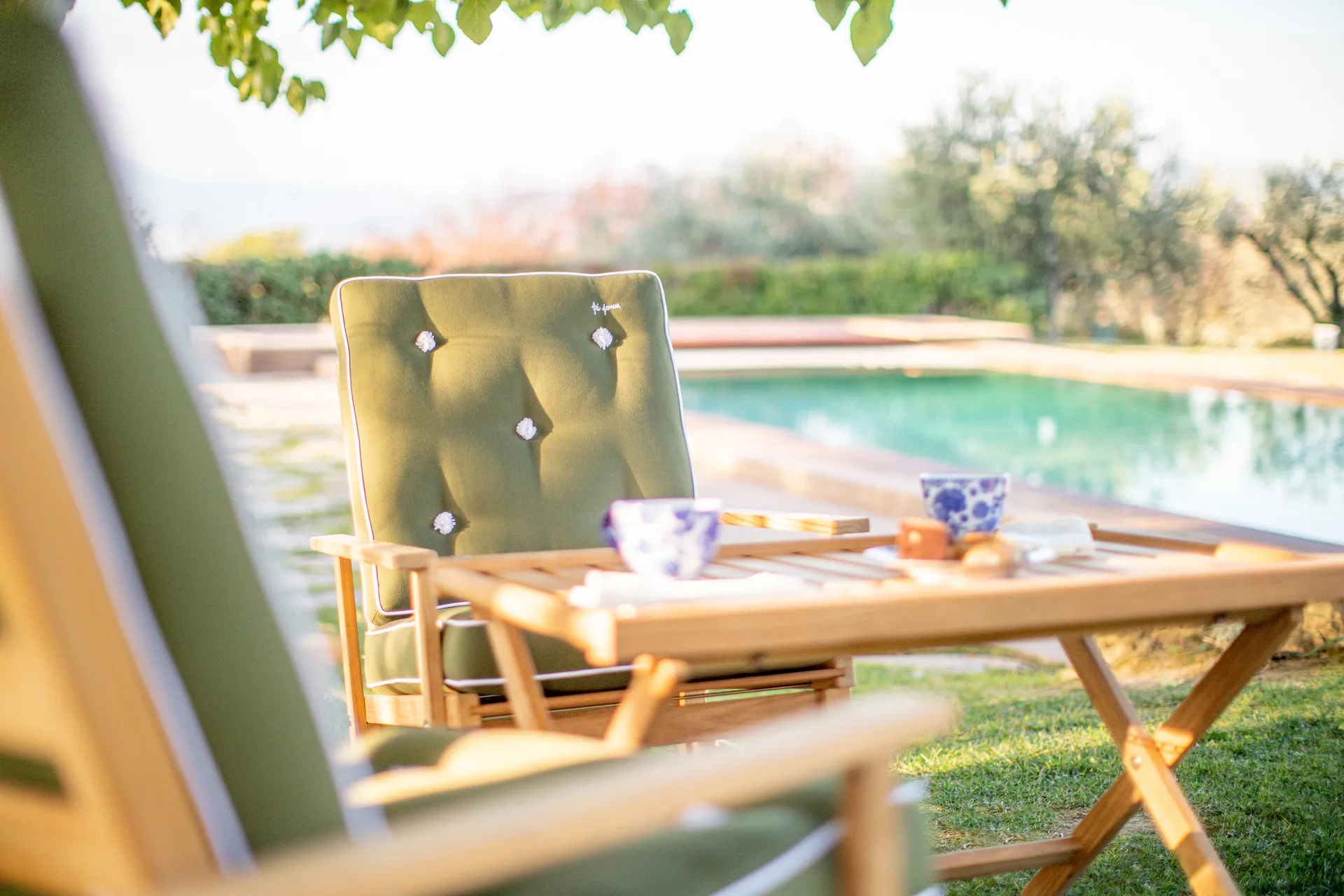 60 托盘 桌子, Teak, 59x94 cm Fri Form