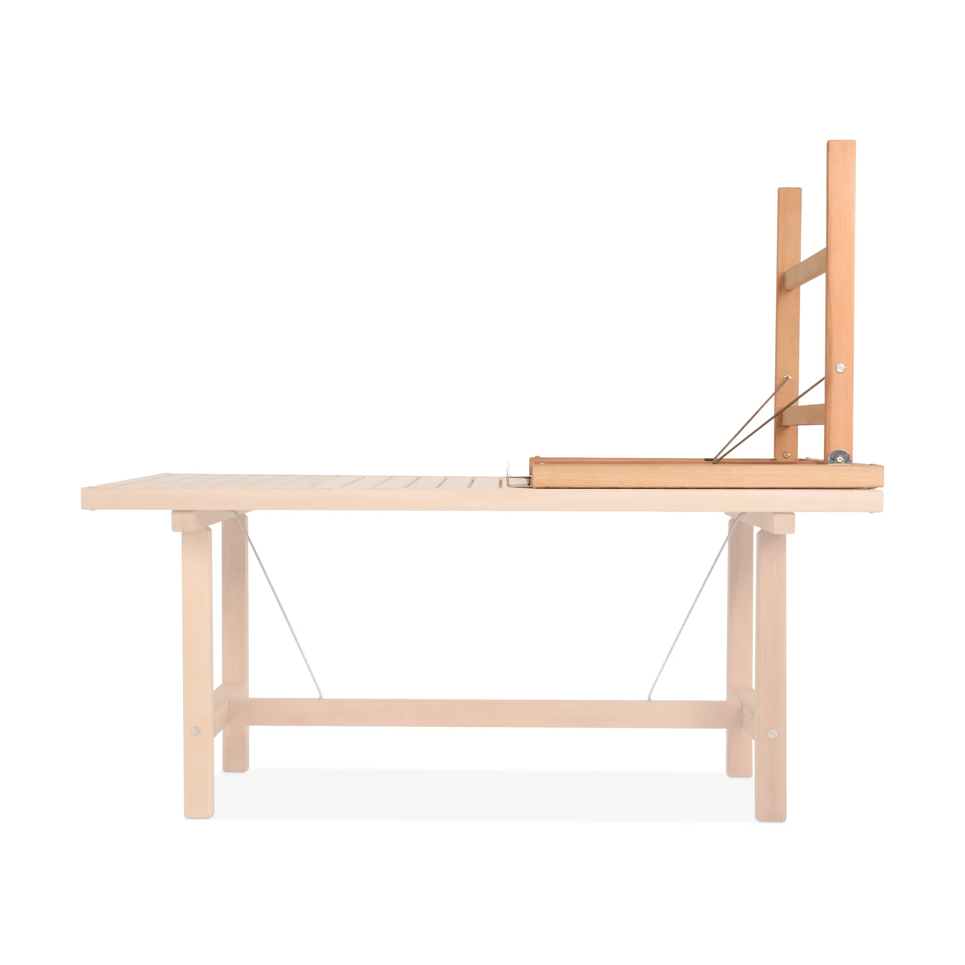 64 extension leaf with legs, Redwood, H: 68 cm Fri Form