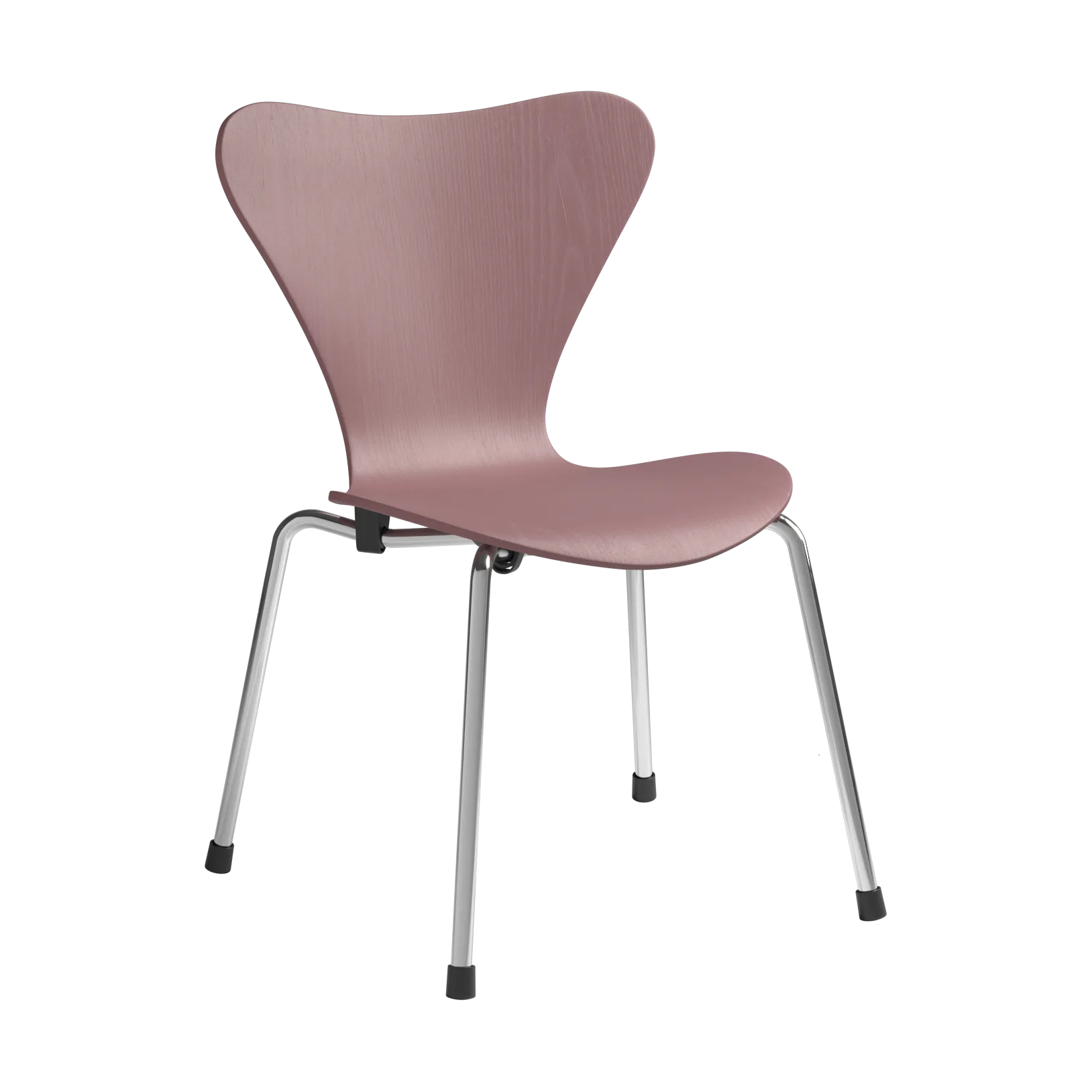 3177 Series 7 儿童椅子, Wild rose painted ash-铬色 Fritz Hansen