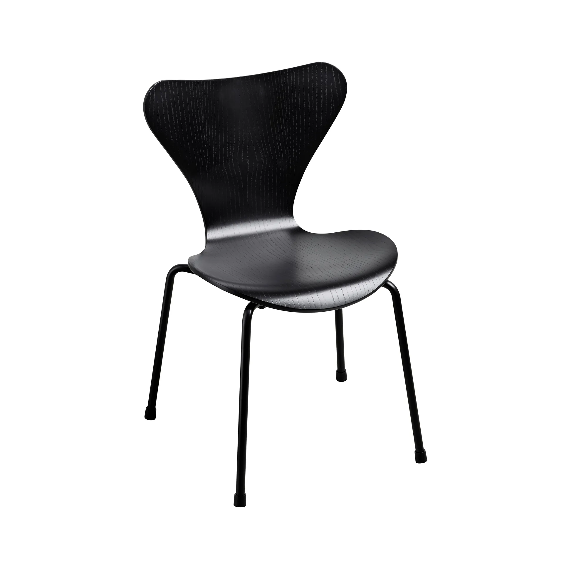 3177 Series 7 儿童椅子, 黑色 Fritz Hansen