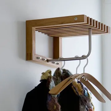 Cutter Mini 迷你衣帽架含置物层板 - 柚木色 - Fritz Hansen