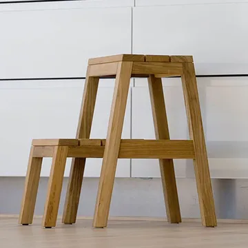 Dania 北欧风格折叠梯凳 - 橡木色 - Fritz Hansen