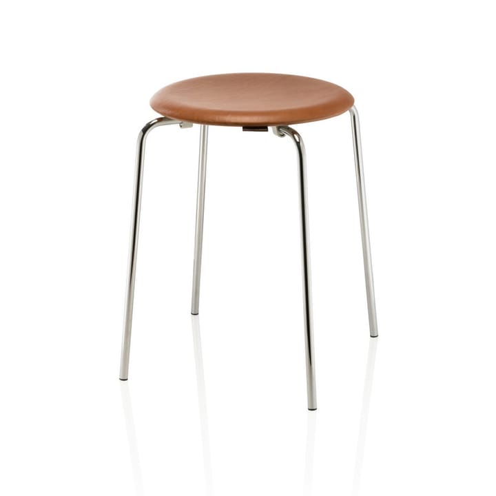 Dot stool leather 凳子 - Walnut - Fritz Hansen