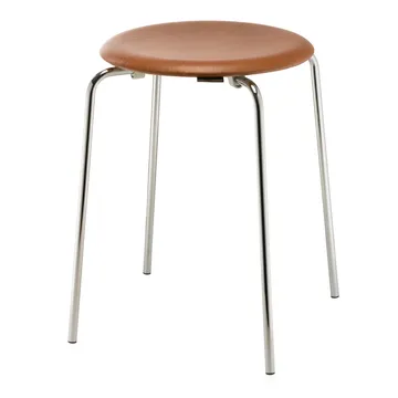 Dot 吧台凳 皮革 - Walnut - Fritz Hansen
