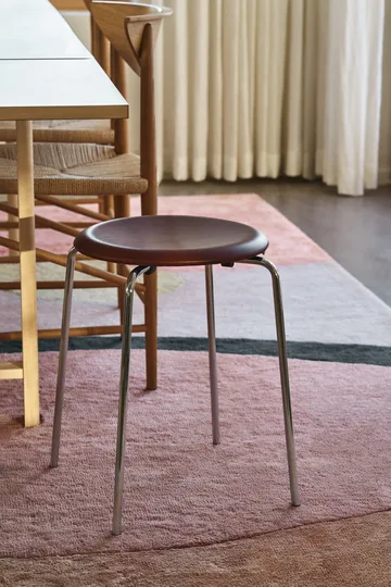 Dot 吧台凳 皮革 - 栗色 - Fritz Hansen