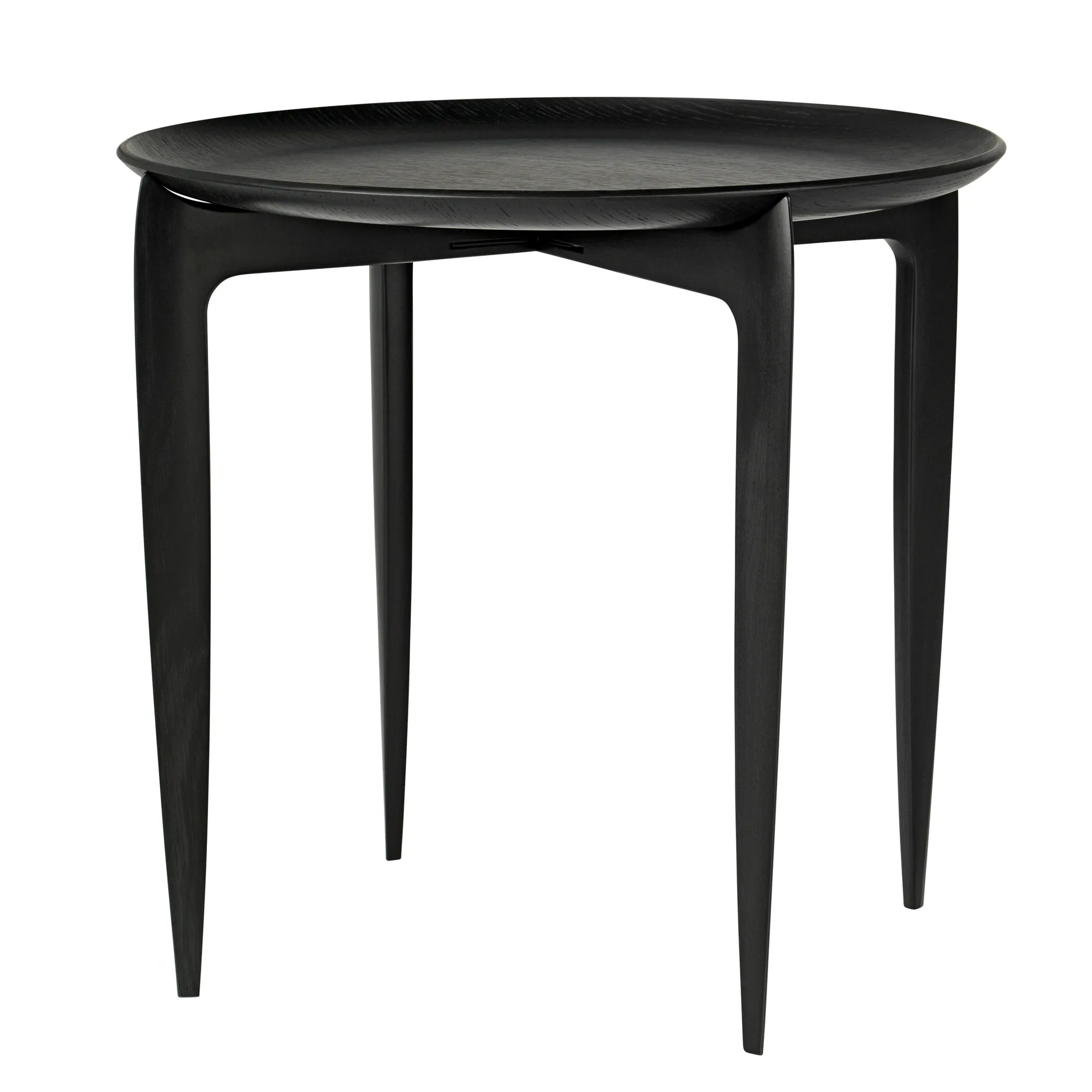 Foldable Tray 桌子 Ø 45 cm, 黑色 Fritz Hansen