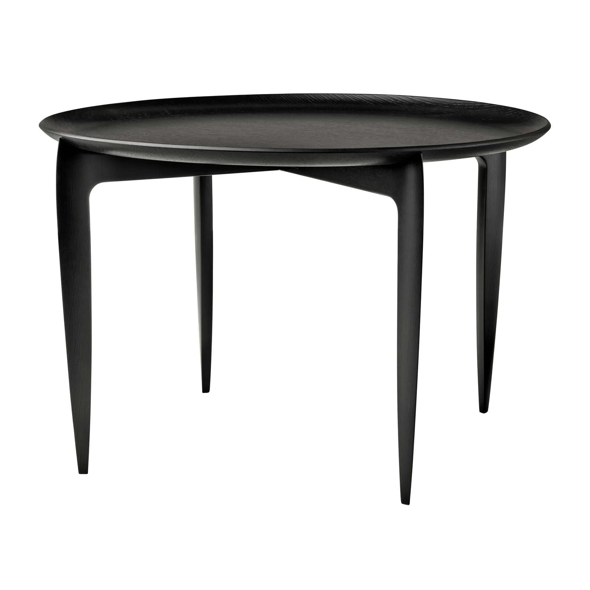 Foldable Tray 桌子 Ø60 cm, 黑色 Fritz Hansen