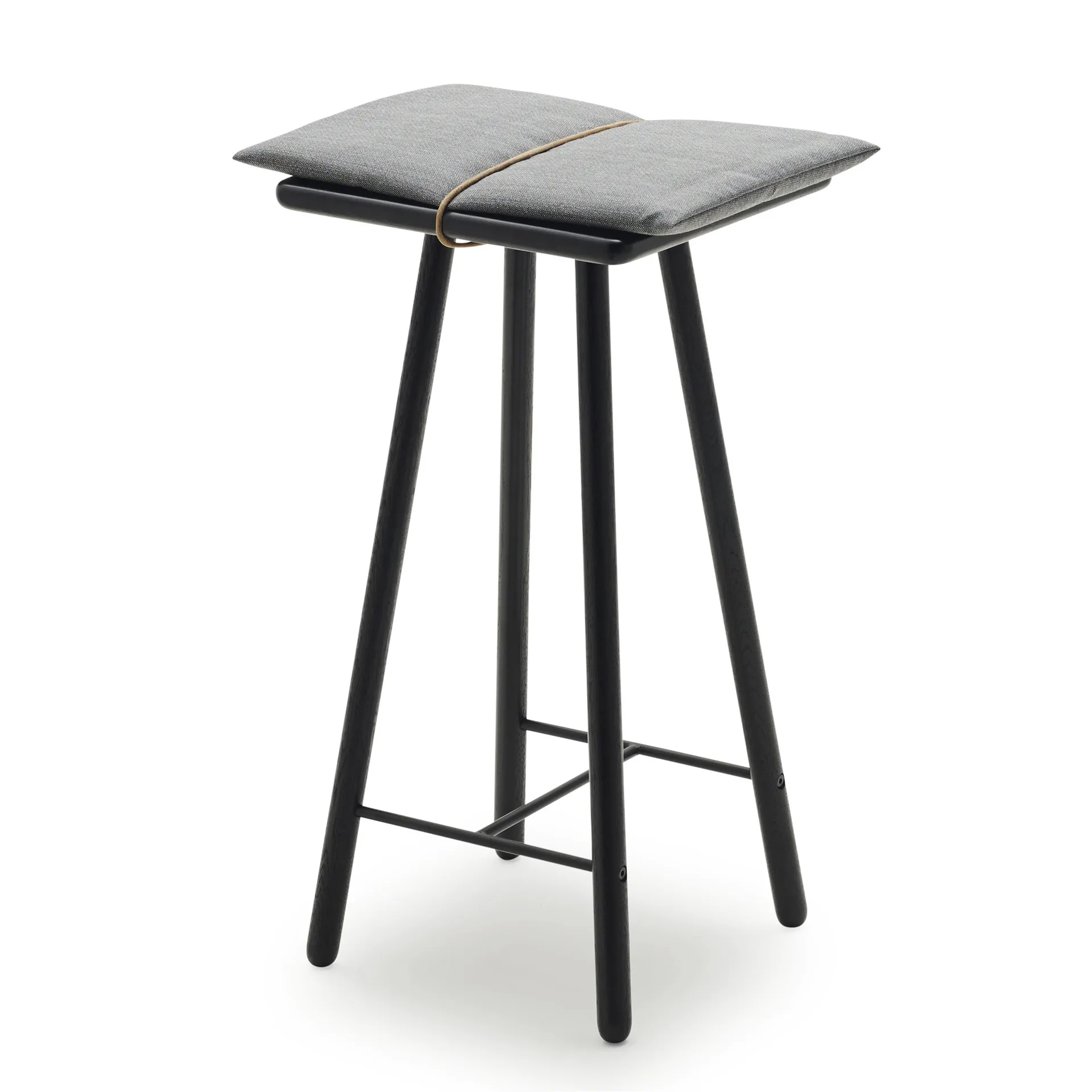 Georg 北欧风格矮款吧椅, 黑色染色橡木 Fritz Hansen