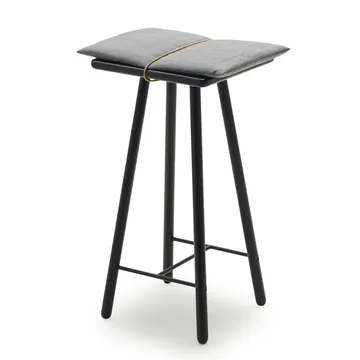Georg 北欧风格矮款吧椅 - 黑色染色橡木 - Fritz Hansen