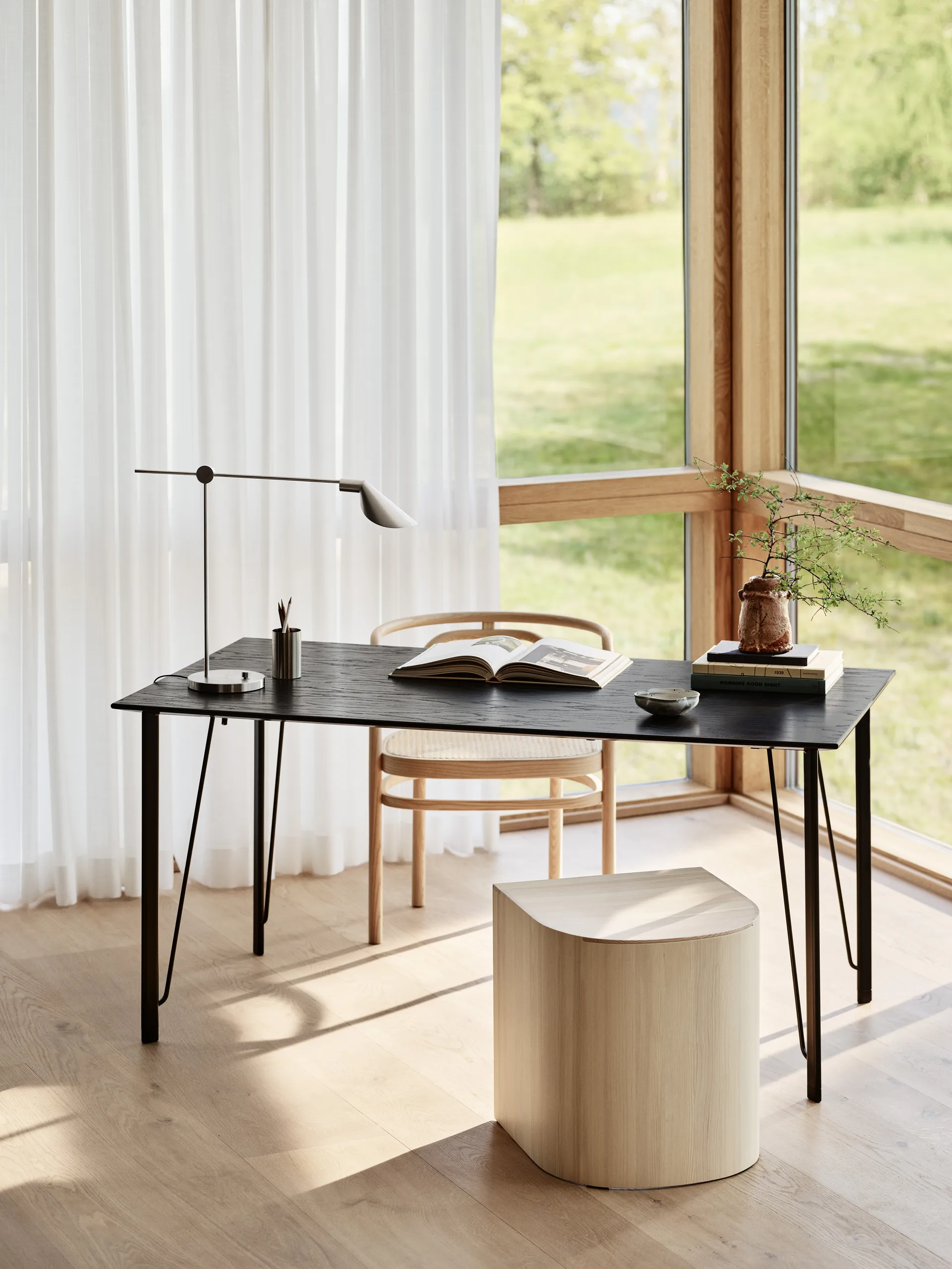 Taburet 凳子/边桌北欧简约风格家具, 油蜡松木 Fritz Hansen