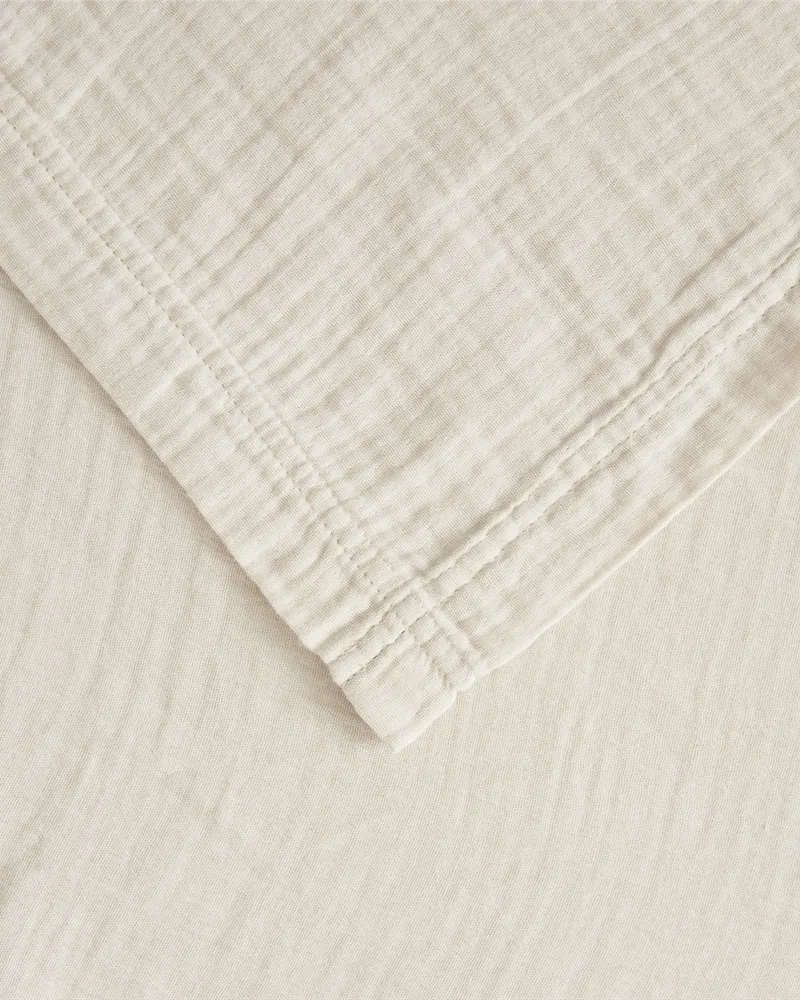 平纹细布 床单（带床裙）, 蛋壳色, 160x200x53 cm Garbo&Friends