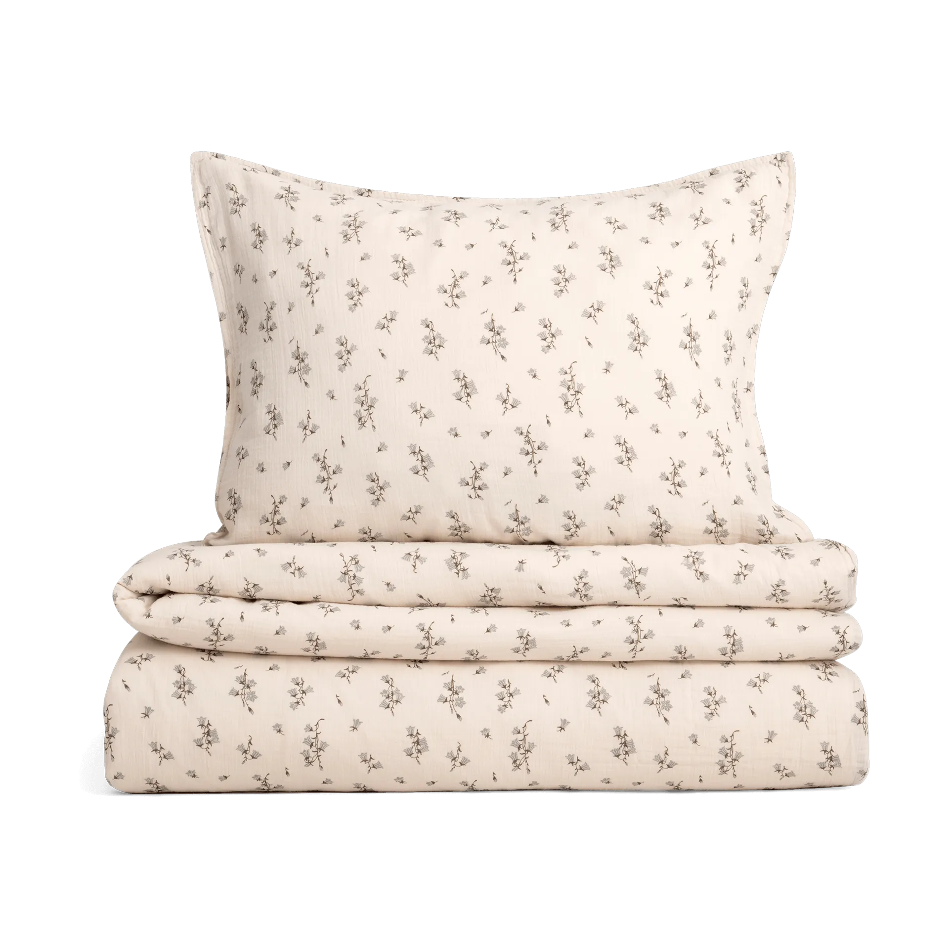 Bluebell 蓝铃花 平纹细布 枕套和被套套装, 135x200 cm/80x80 cm Garbo&Friends