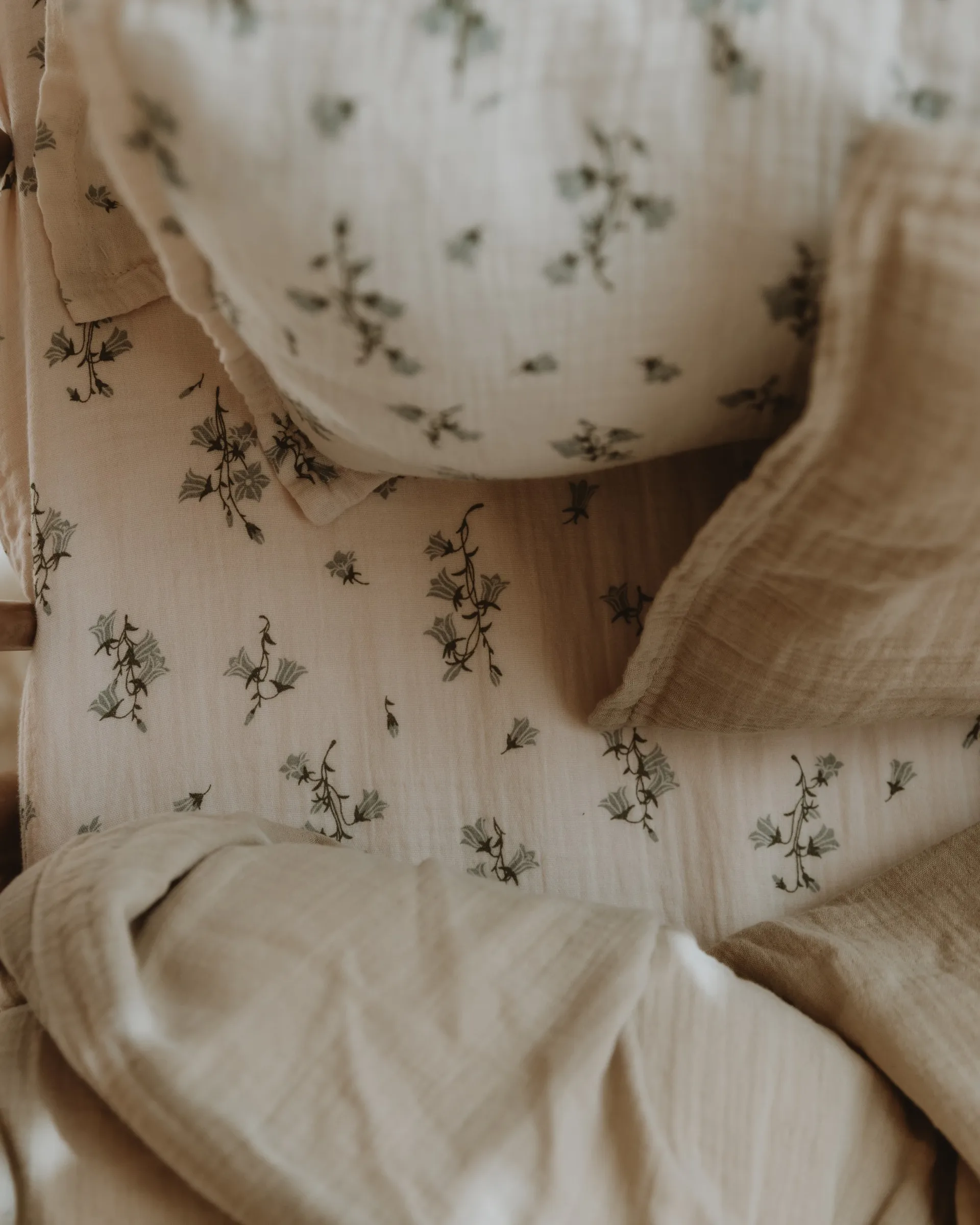 Bluebell 蓝铃花 平纹细布 床笠, 70x140x20 cm Garbo&Friends