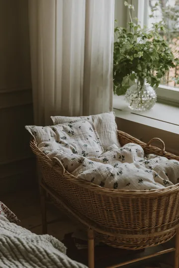 Blueberry 蓝莓 平纹细布 婴儿 枕套和被套套装 小号 - 70x80 cm/28x35 cm - Garbo&Friends