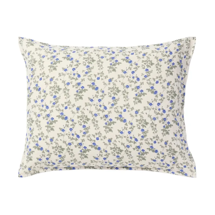 Dainty 蓝玫瑰 平纹细布 枕头套, 80x80cm Garbo&Friends