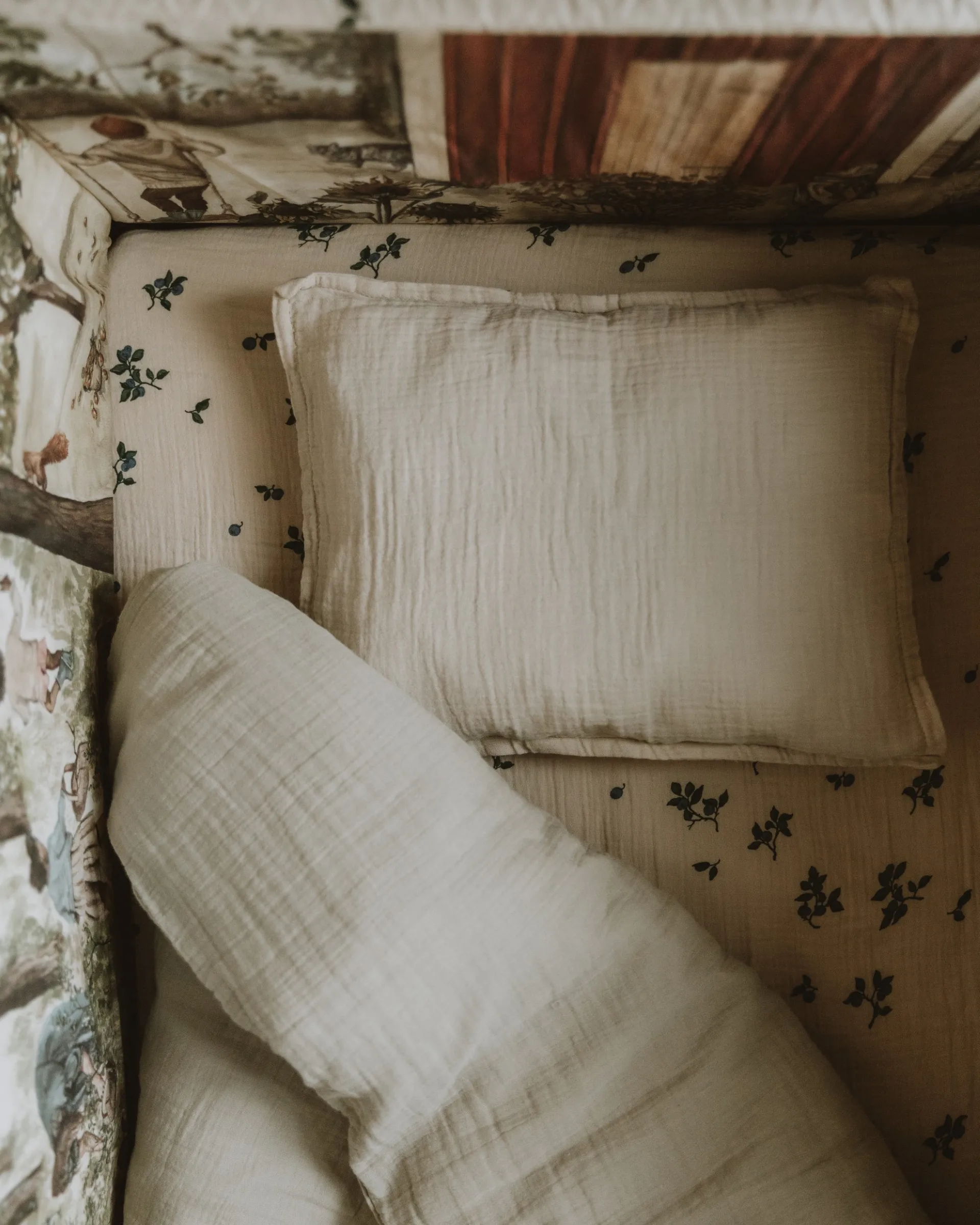 Eggshell 蛋壳色 平纹细布 儿童 枕套和被套套装 中号, 100x130 cm/35x55 cm Garbo&Friends