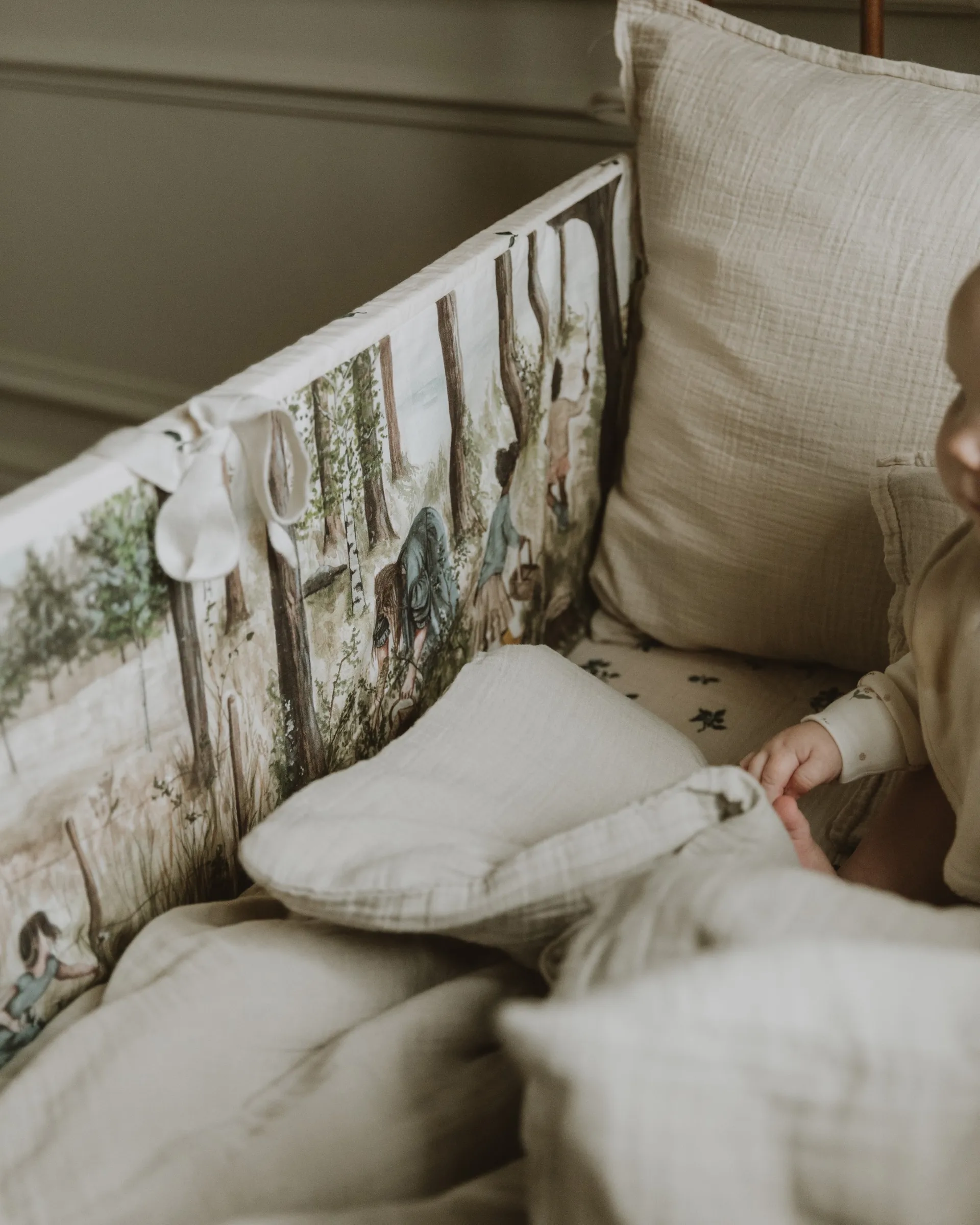 Eggshell 蛋壳色 平纹细布 儿童 枕套和被套套装 中号, 100x130 cm/35x55 cm Garbo&Friends