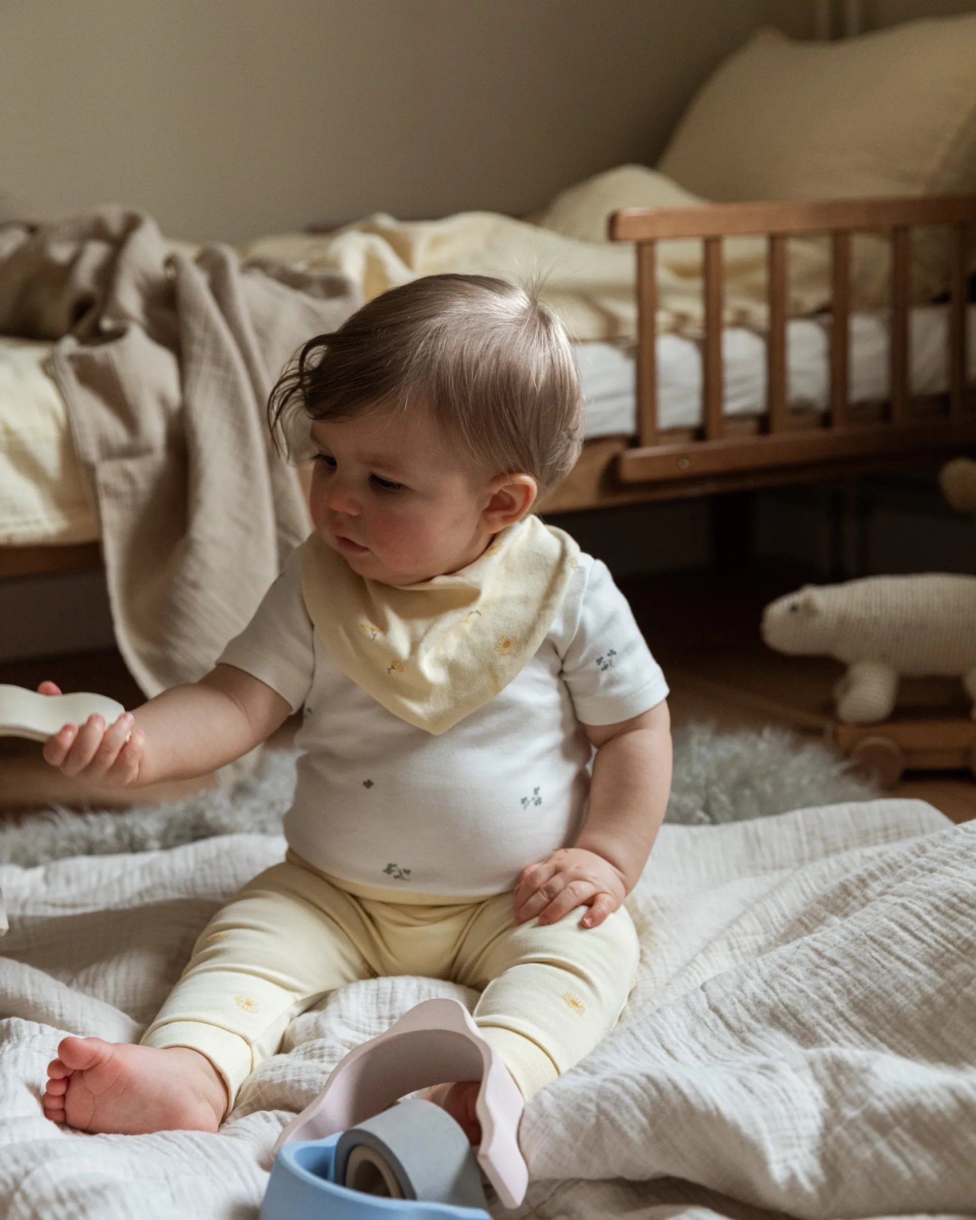 Eggshell 蛋壳色 平纹细布 盖被/空调被, 100x140 cm Garbo&Friends