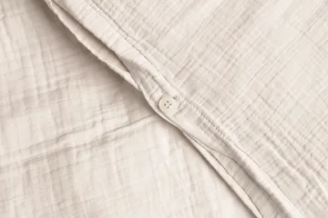 Eggshell 蛋壳色 平纹细布 儿童 枕套和被套套装 中号 - 100x140 cm/40x60 cm - Garbo&Friends