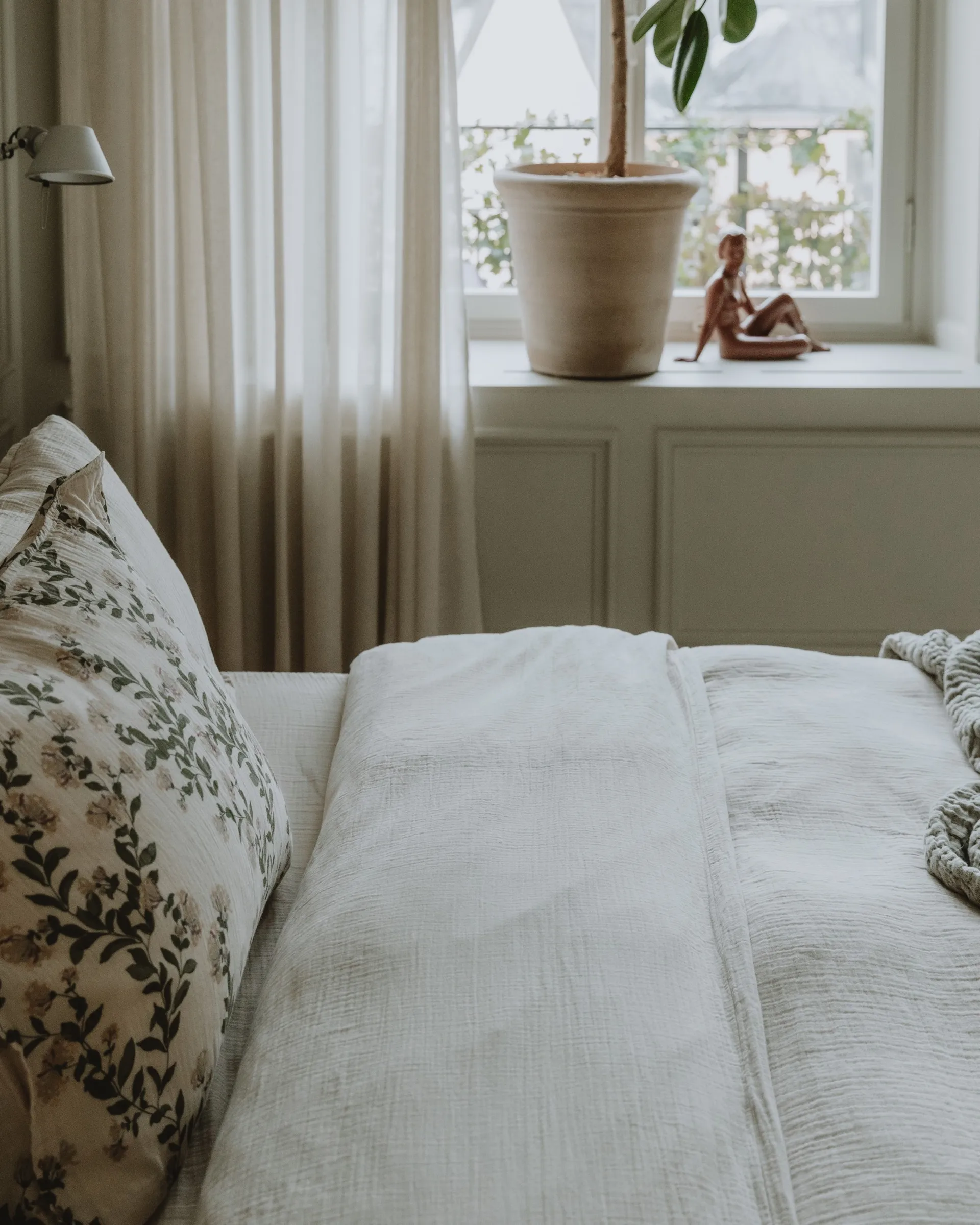 Eggshell 蛋壳色 平纹细布 双人被套, 220X220 cm Garbo&Friends