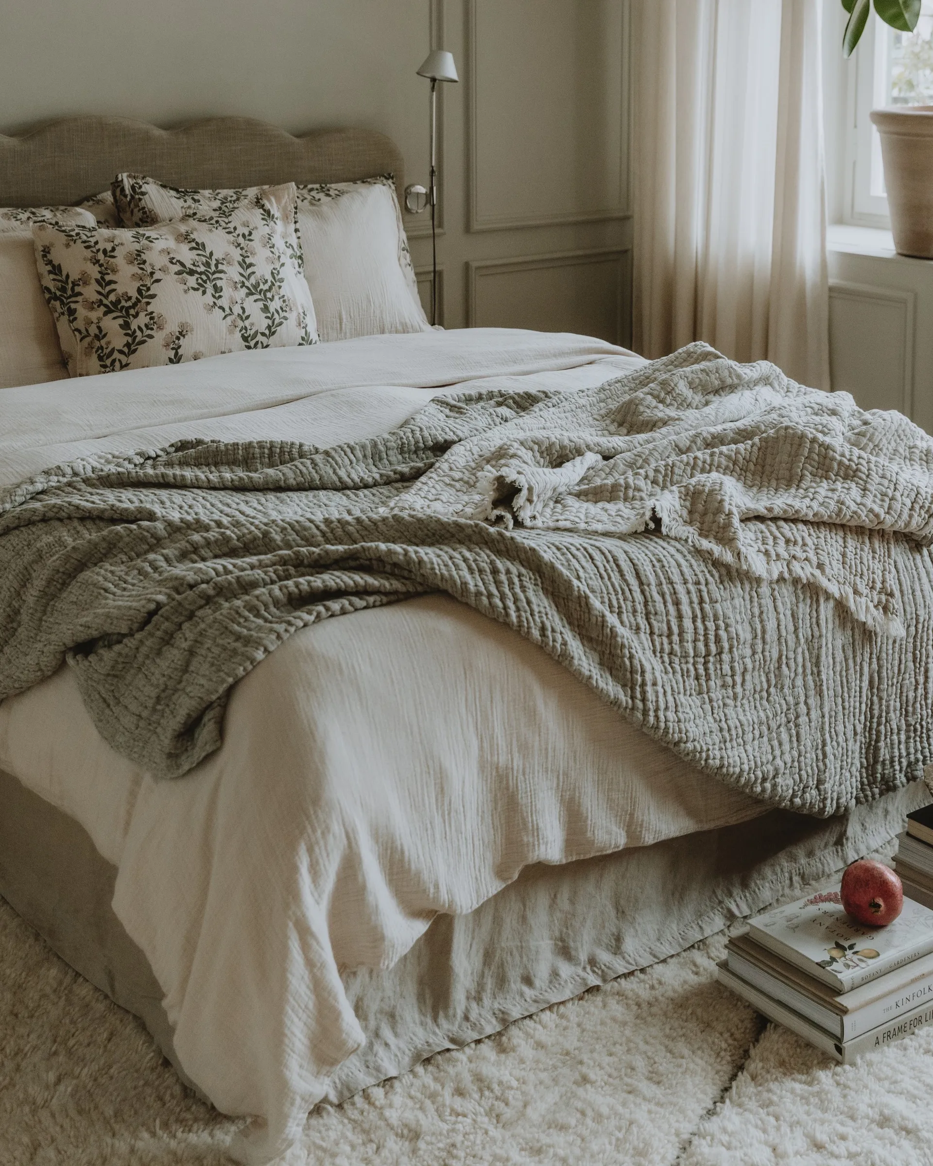 Eggshell 蛋壳色 平纹细布 双人被套, 220x240 cm Garbo&Friends