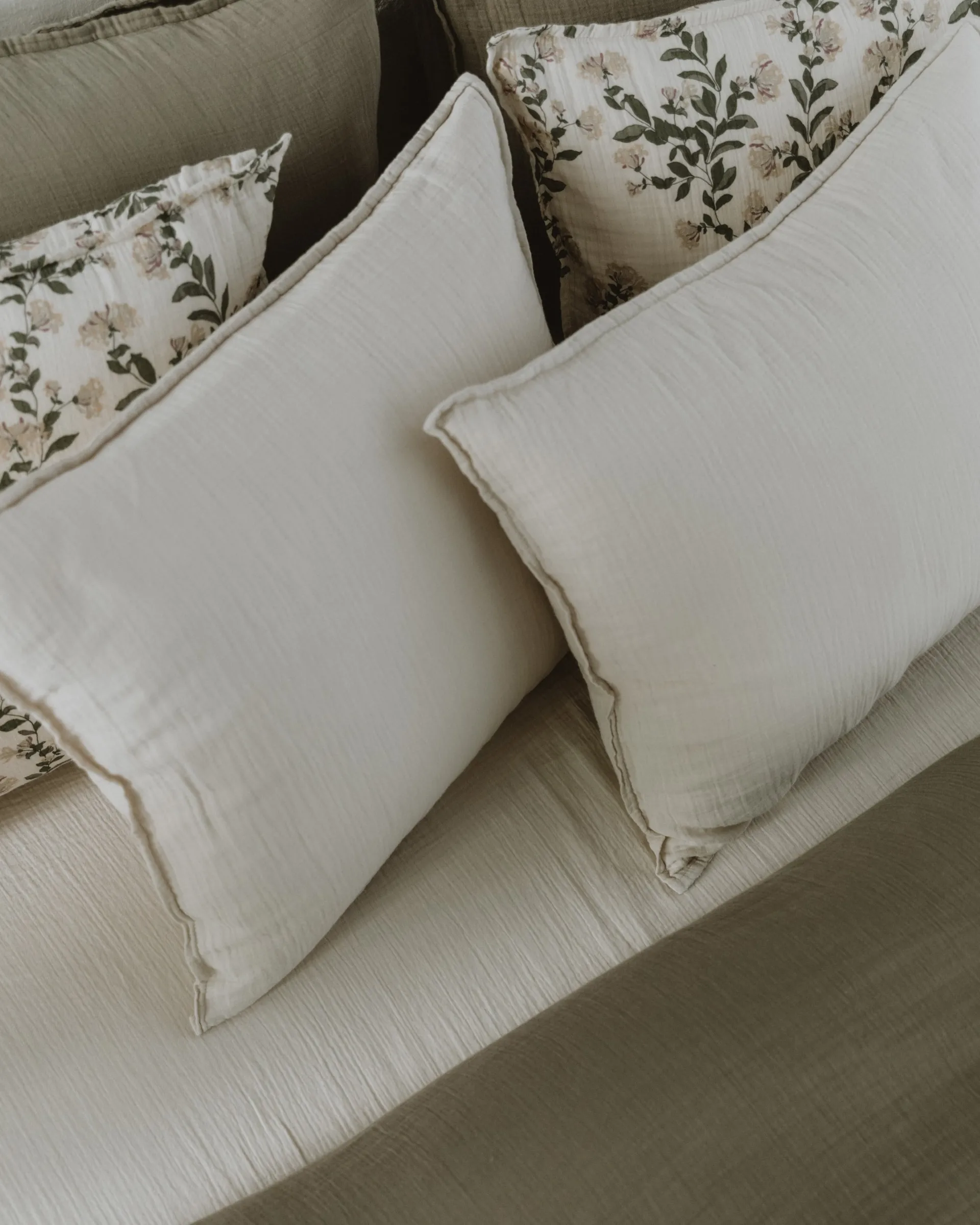 Eggshell 蛋壳色 平纹细布 枕套, 50x60 cm Garbo&Friends