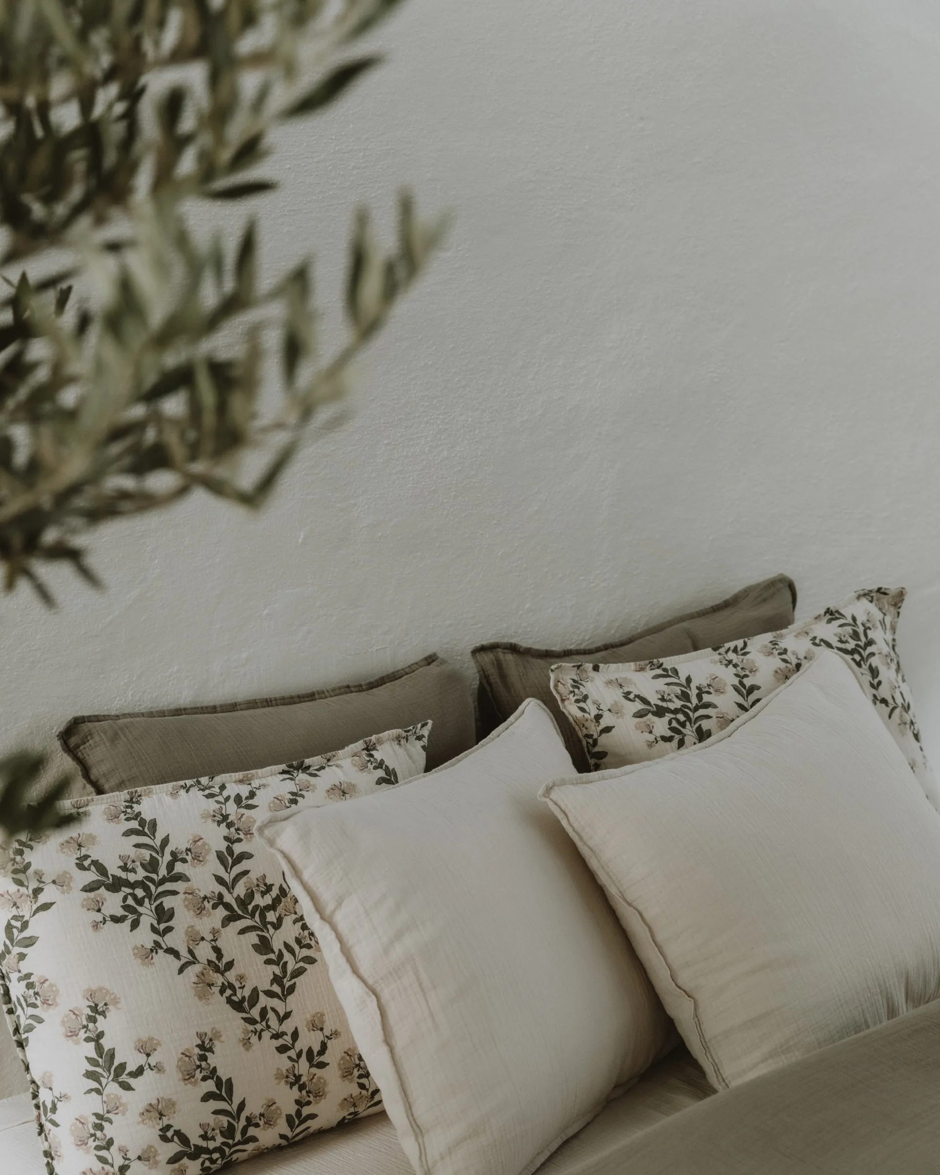 Eggshell 蛋壳色 平纹细布 枕套, 50x60 cm Garbo&Friends