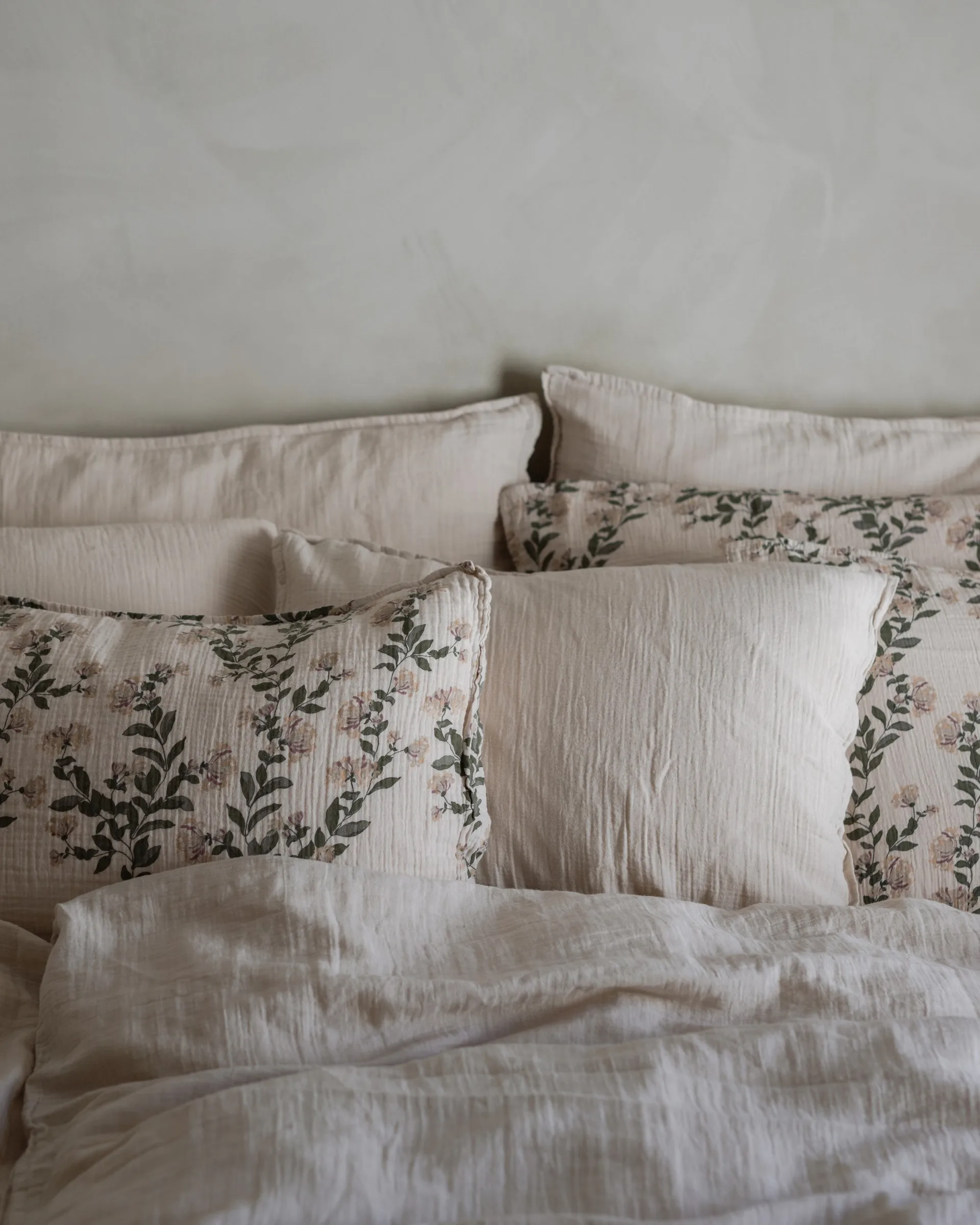 Eggshell 蛋壳色 平纹细布 枕套, 50x90 cm Garbo&Friends