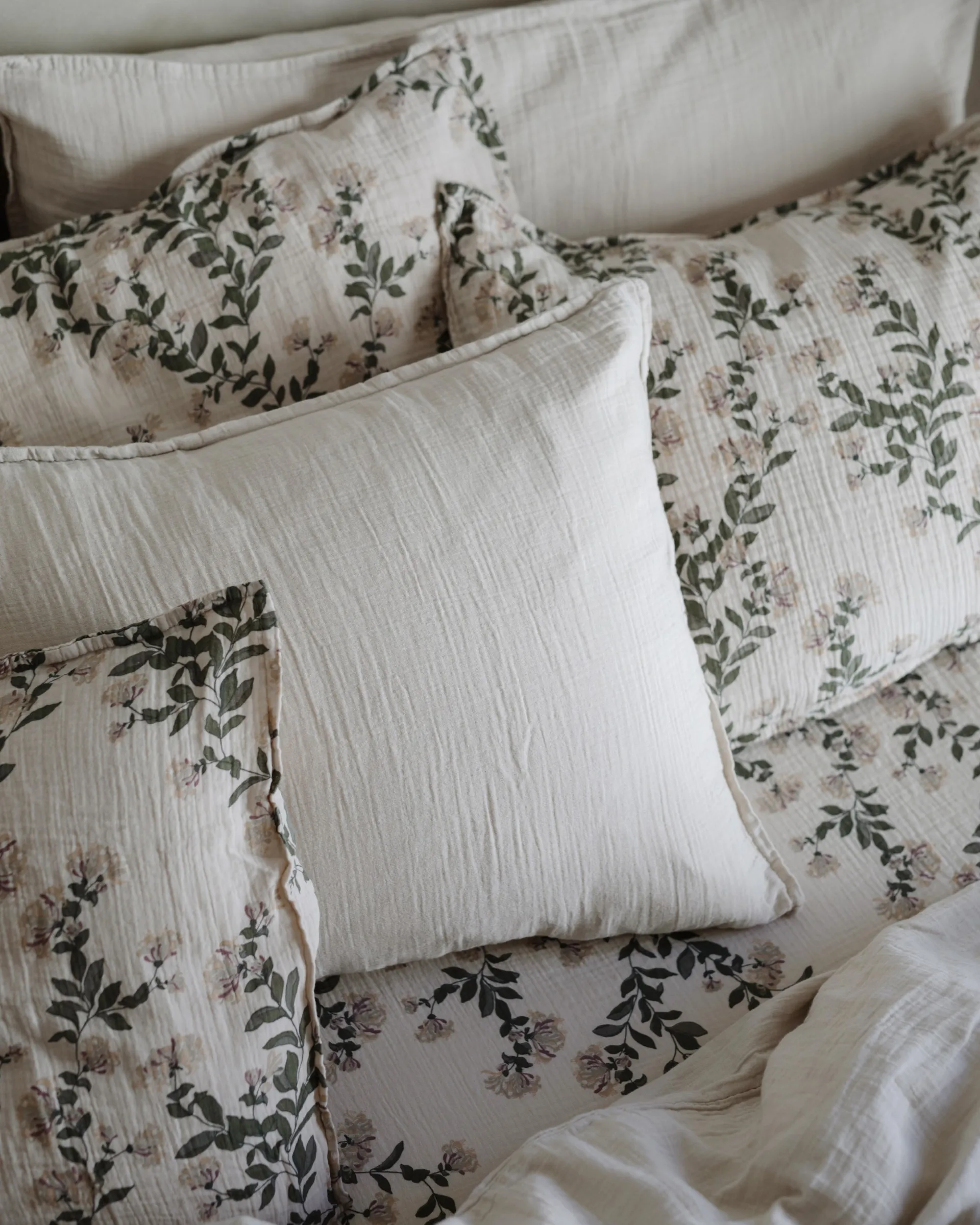 Eggshell 蛋壳色 平纹细布 枕套, 50x90 cm Garbo&Friends