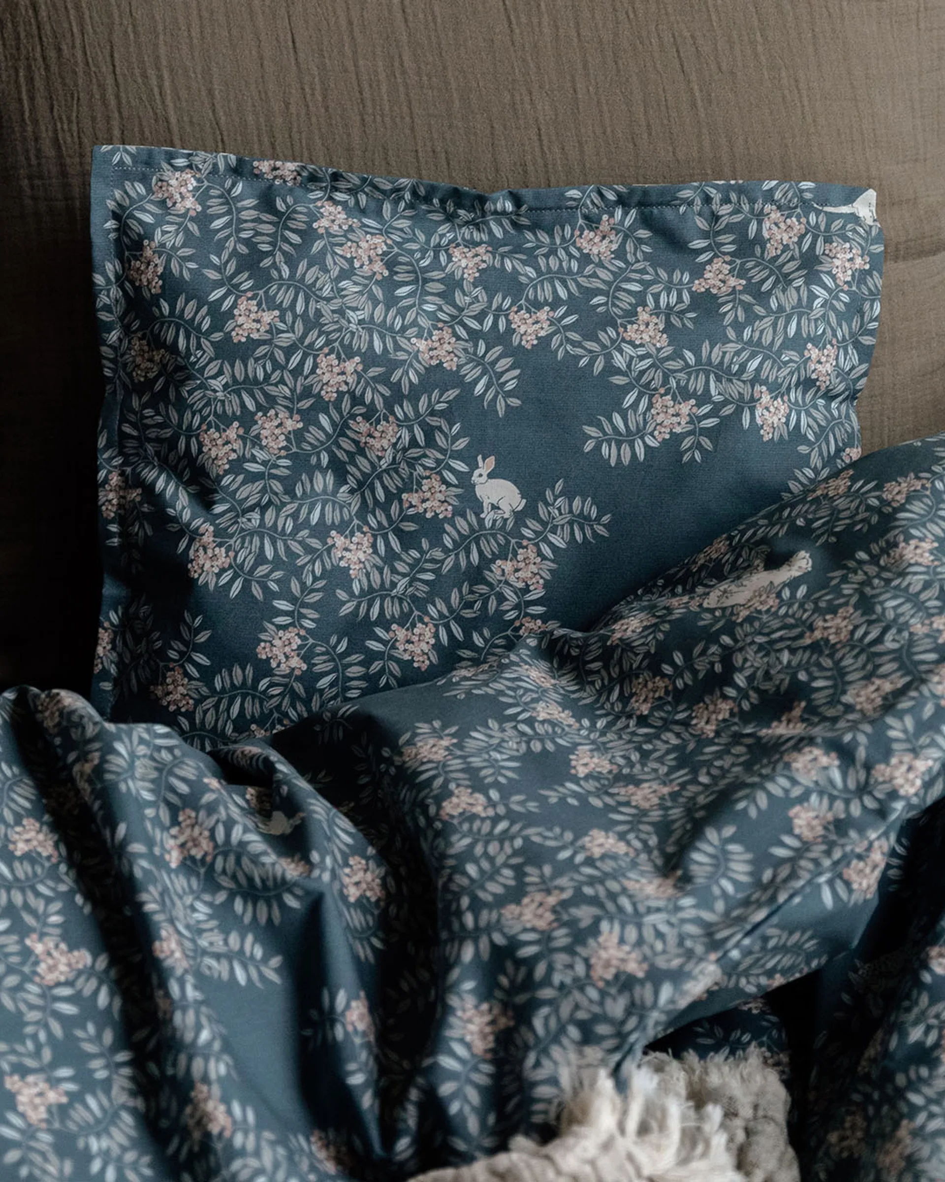 Fauna Forest 动物森林 儿童 枕套和被套套装 中号, 100x140 cm/40x60 cm Garbo&Friends