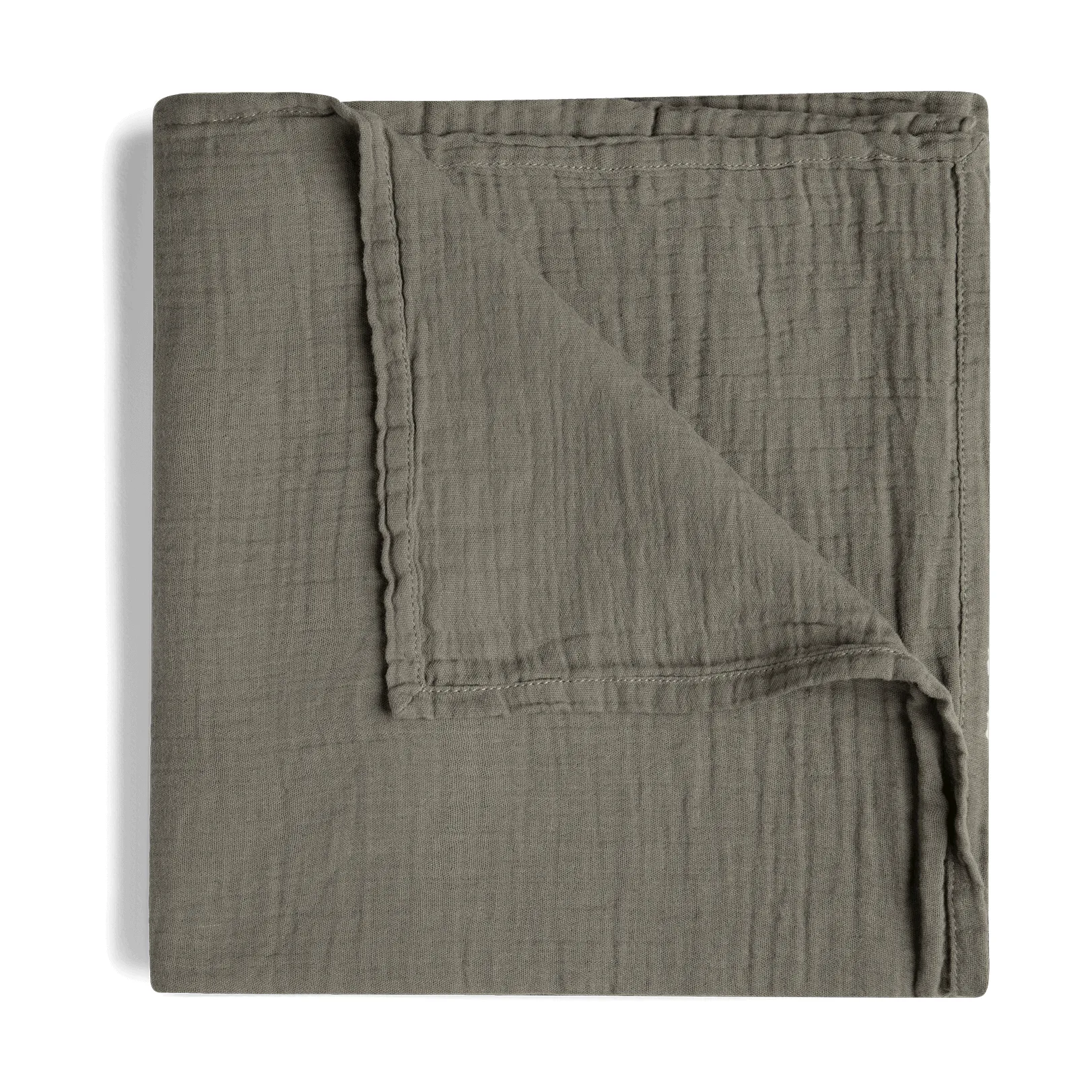 Geranium 天竺葵墨绿纯色 平纹细布 襁褓毯/婴儿毯, 110x110 cm Garbo&Friends