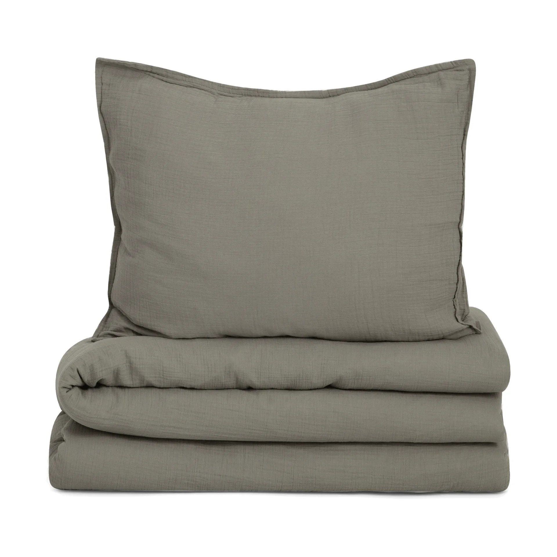 Geranium 天竺葵墨绿纯色 平纹细布 成人 枕套和被套套装, 140x200 cm/50x70 cm Garbo&Friends