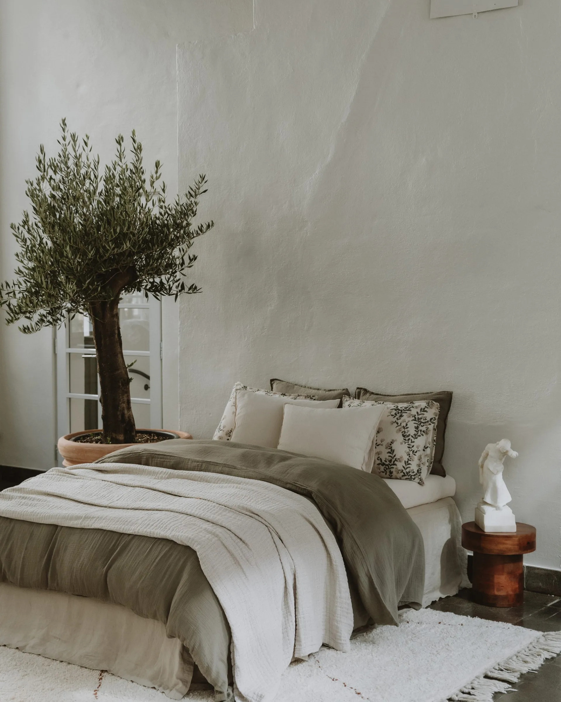 Geranium 天竺葵墨绿纯色 平纹细布 双人被套, 220x240 cm Garbo&Friends