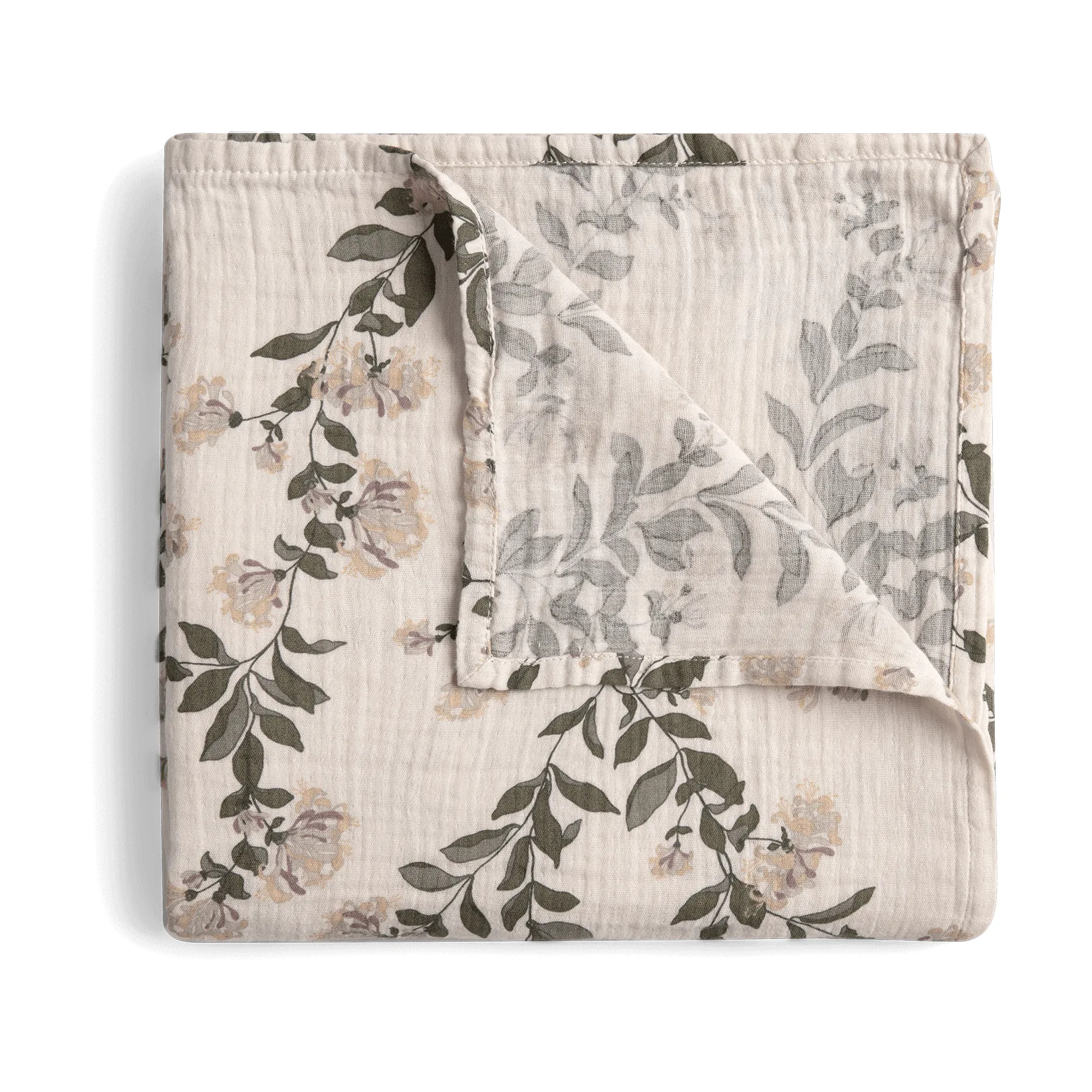 Honeysuckle 金银花 平纹细布 襁褓毯/婴儿毯, 110x110 cm Garbo&Friends