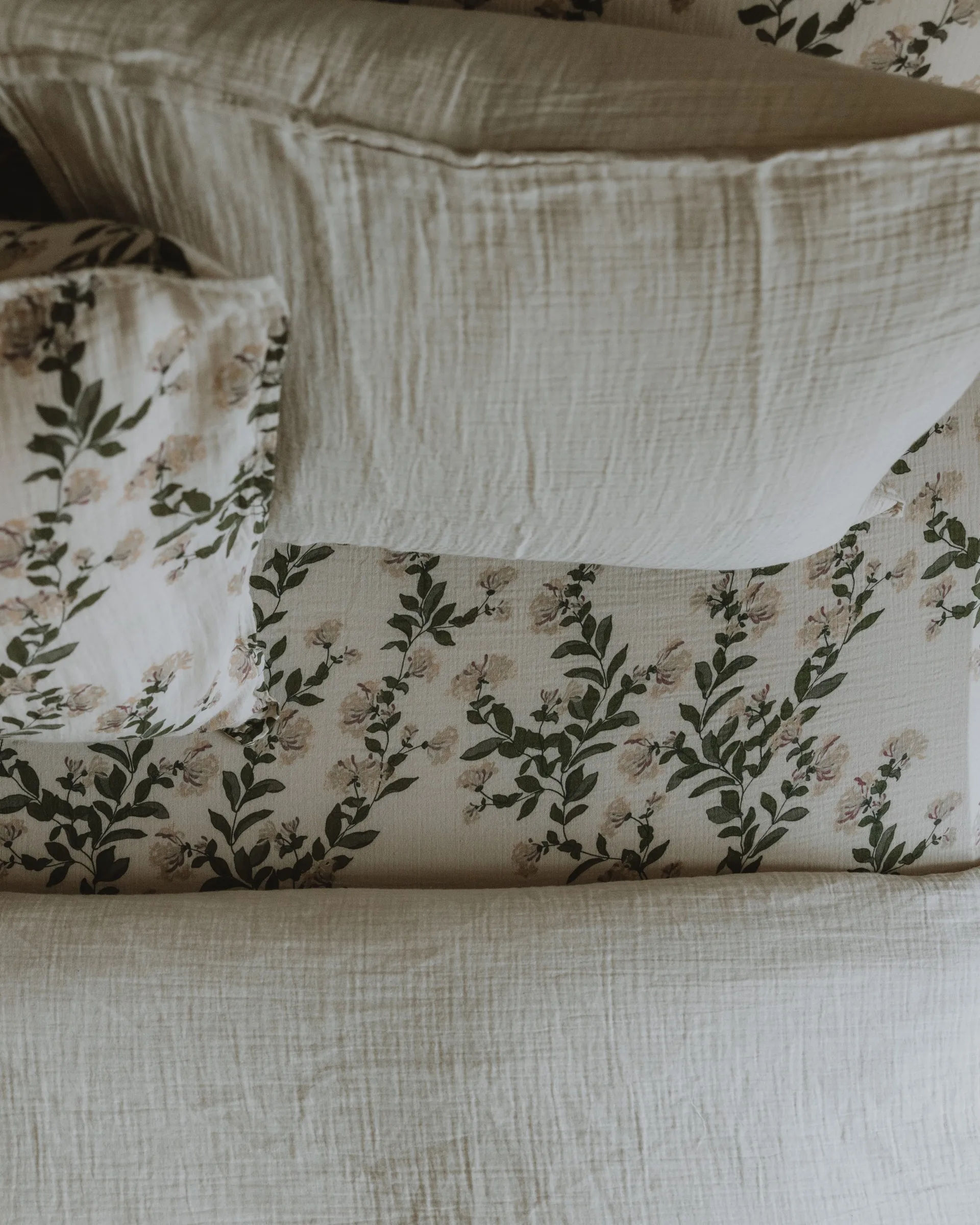 Honeysuckle 金银花 平纹细布 床笠, 180x200x30 cm Garbo&Friends