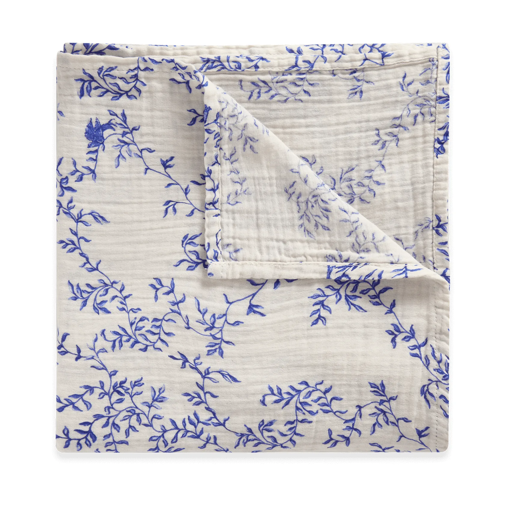 Jardim 蓝梦花园 平纹细布 襁褓毯/婴儿毯, 110x110 cm Garbo&Friends