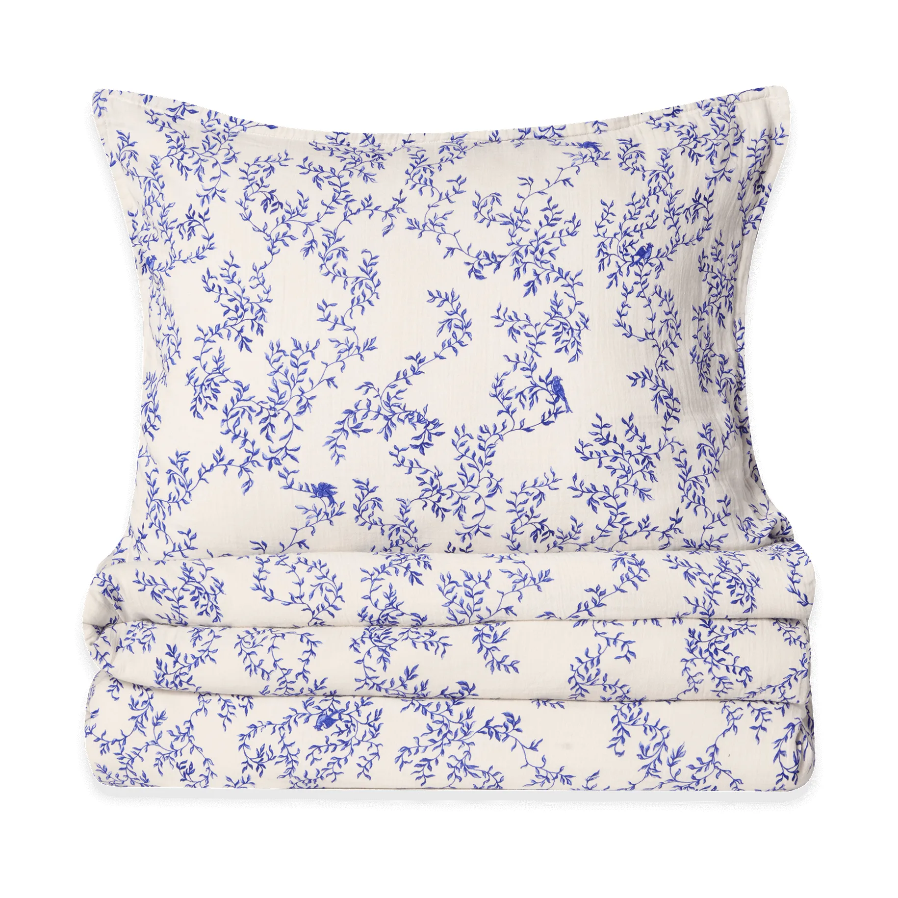 Jardim 蓝梦花园 平纹细布 枕套和被套套装, 140x200 cm/50x70 cm Garbo&Friends