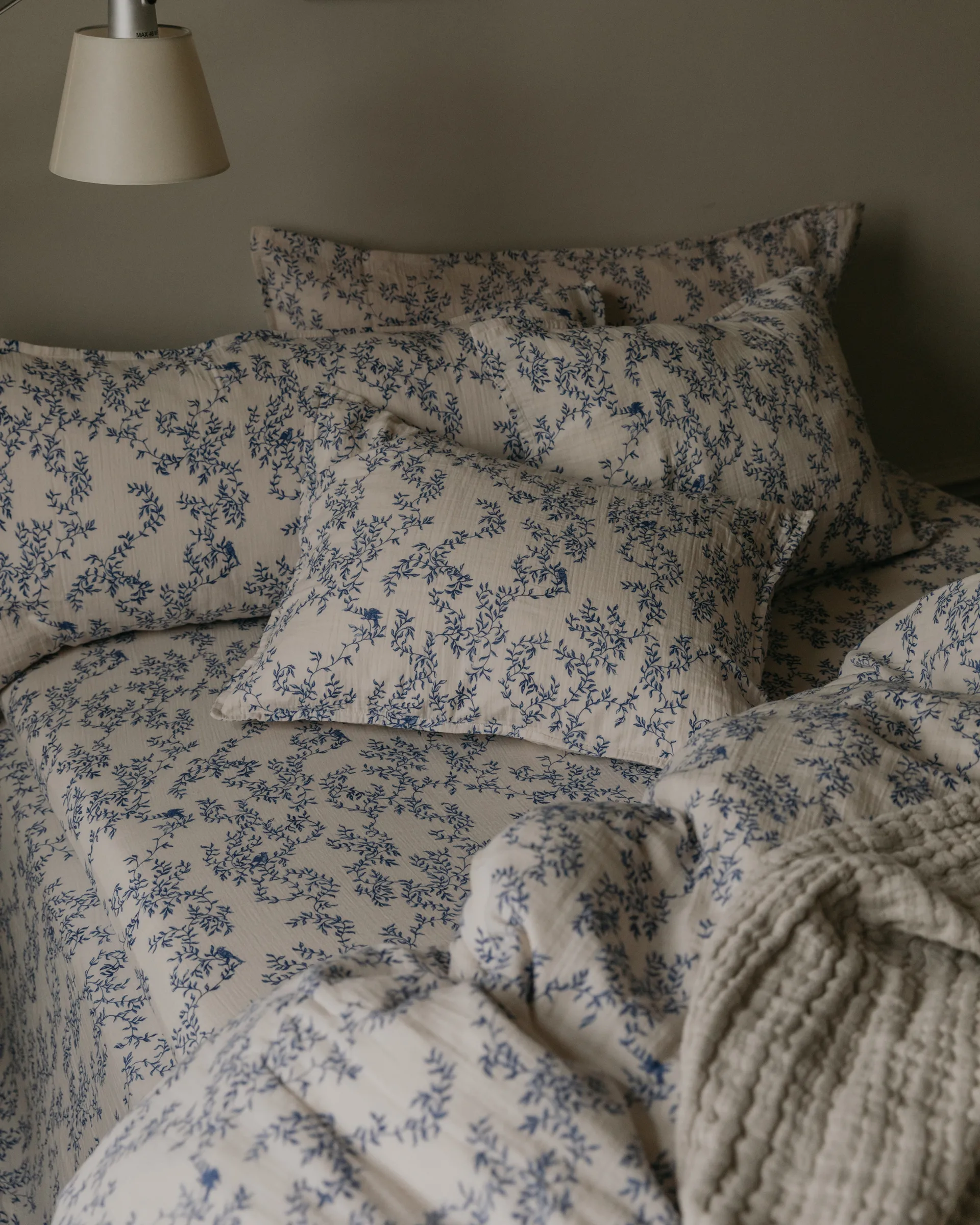 Jardim 蓝梦花园 平纹细布 床笠, 140x200x30 cm Garbo&Friends