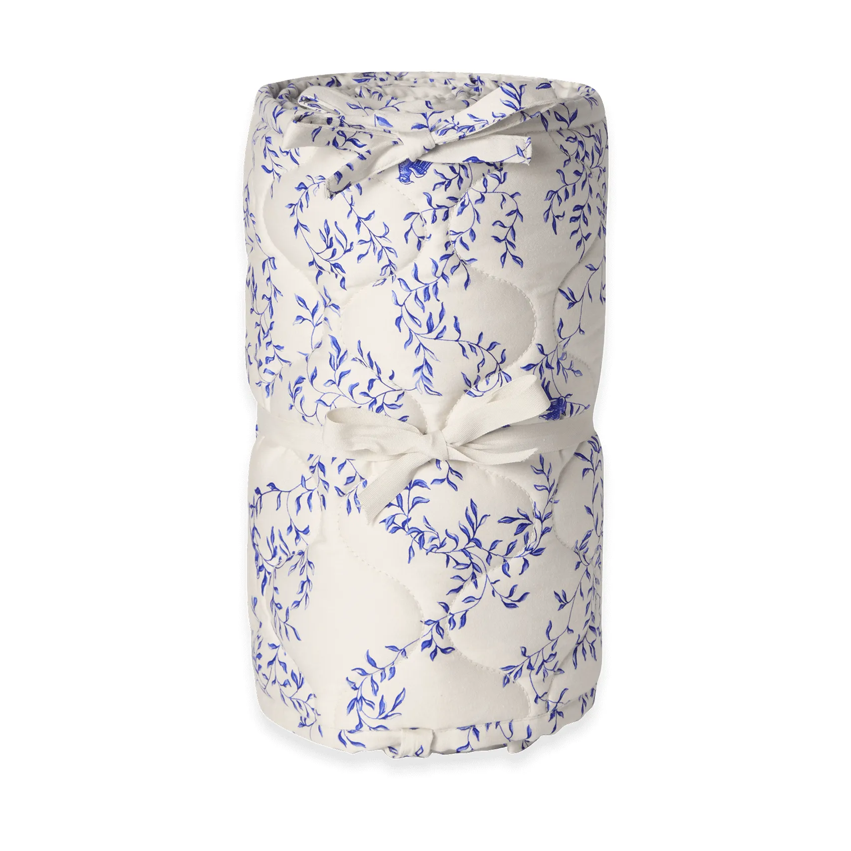 Jardim 蓝梦花园 缎面绗缝 婴儿床防撞床围, 30x360 cm Garbo&Friends