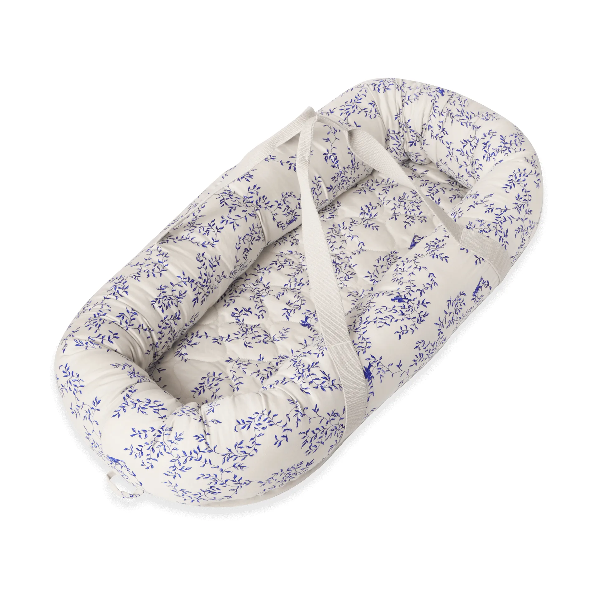 Jardim 蓝梦花园 缎面绗缝 婴儿提篮/婴儿小床, 43x87x16 cm Garbo&Friends