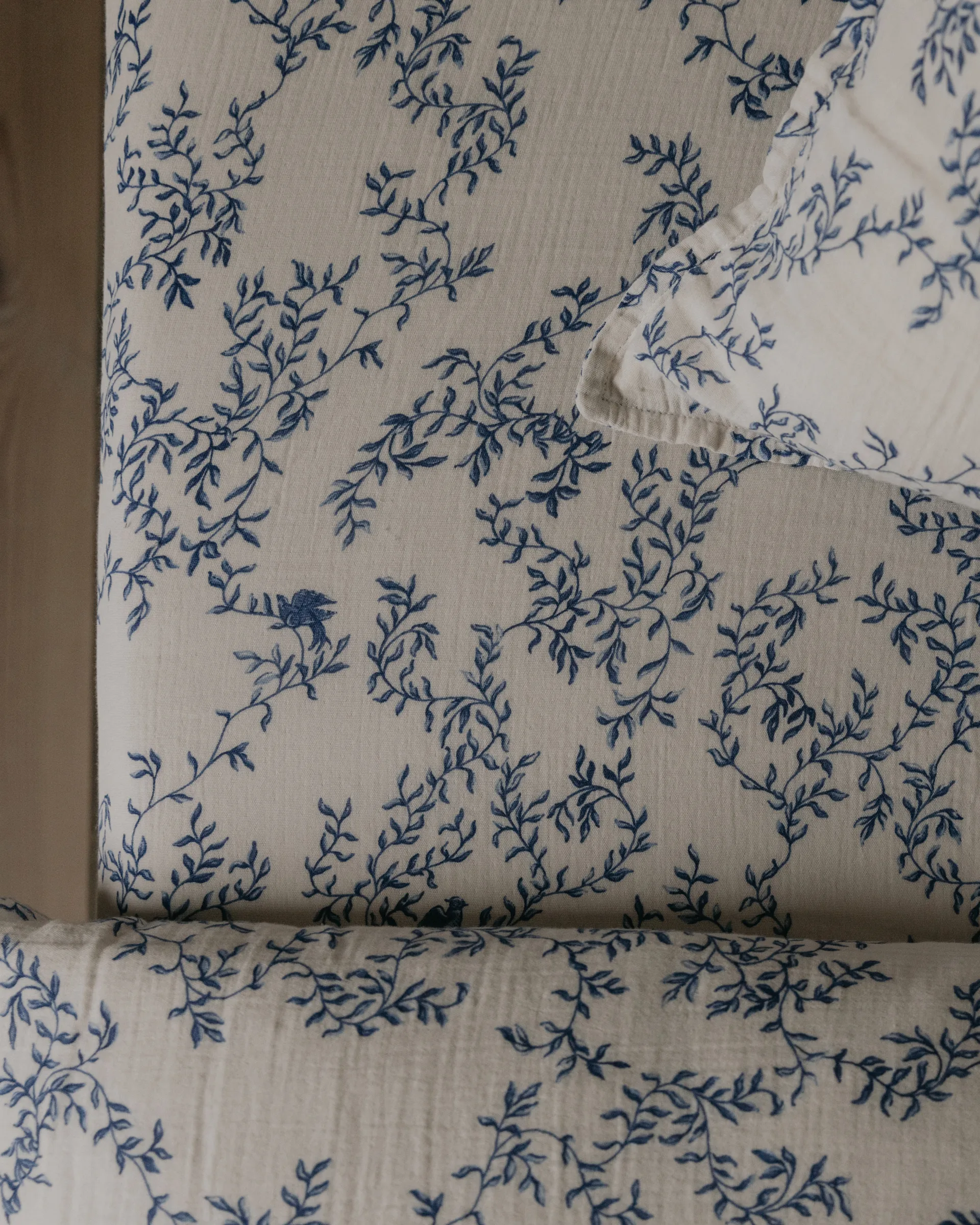 Jardim 蓝梦花园 平纹细布 床笠, 60x120x20cm Garbo&Friends