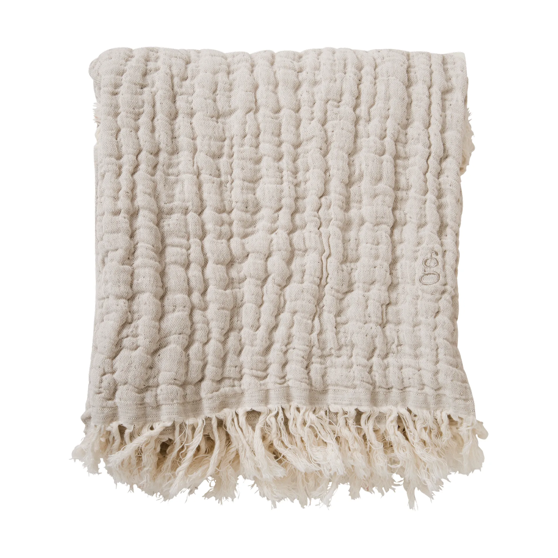 Lin 亚麻色 Mellow 毯子 110x110 cm, Lin_棕褐色 Garbo&Friends