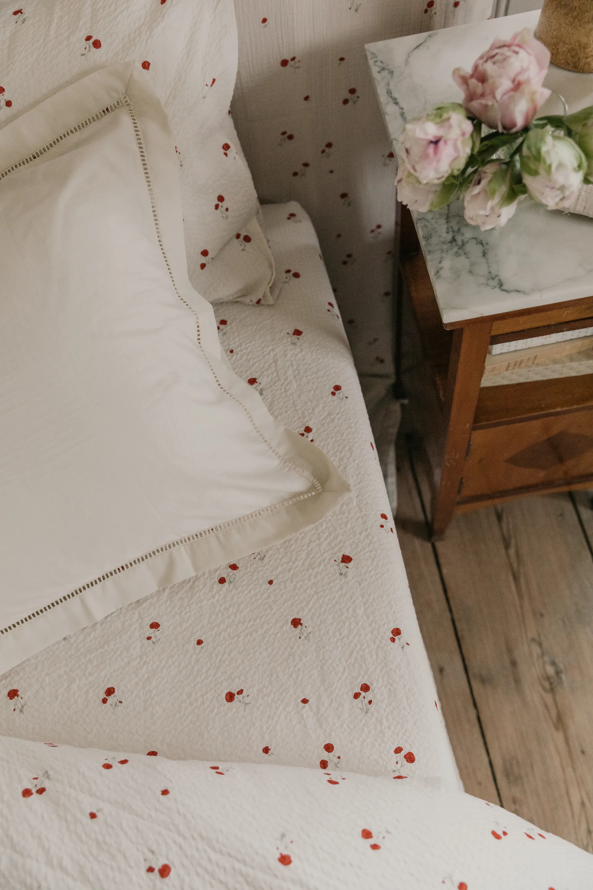 珍珠白 法式镂空蕾丝 Pearl Ladder Lace 枕头套, 50x75cm Garbo&Friends