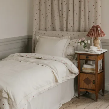 珍珠白 法式镂空蕾丝 被套 Pearl Ladder Lace duvet cover - 135x200cm - Garbo&Friends