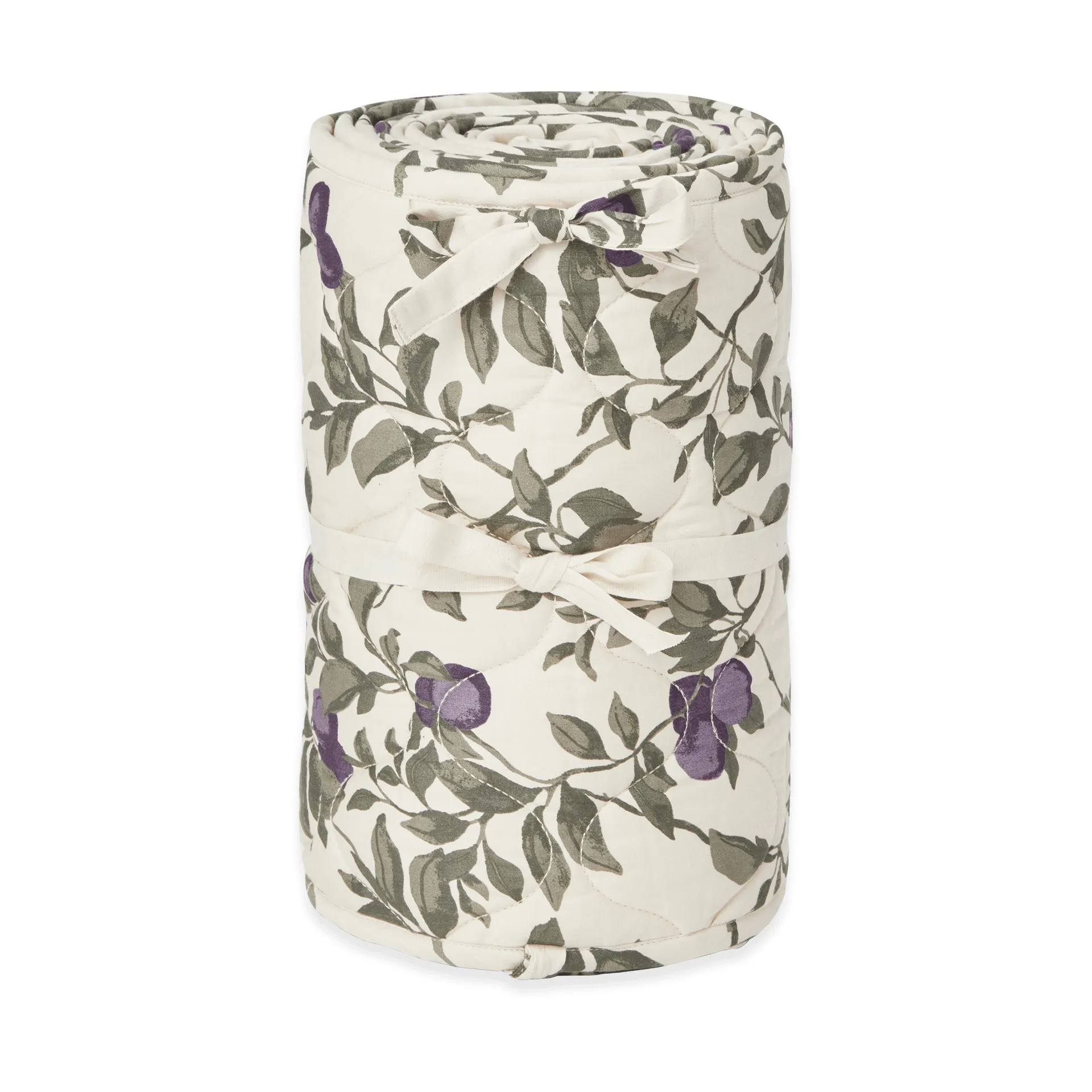 Plum 紫李 缎面绗缝 婴儿床防撞床围, 30x360 cm Garbo&Friends